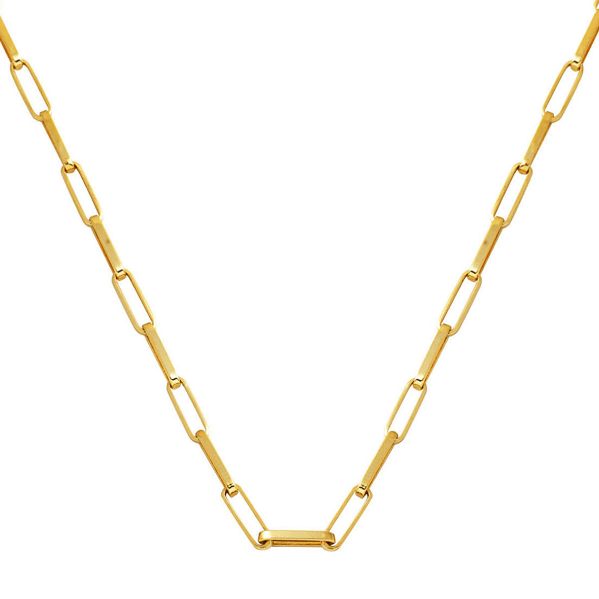 Ataç 14 Ayar Altın Zincir Kolye (3,5 mm Enli) 55 cm.