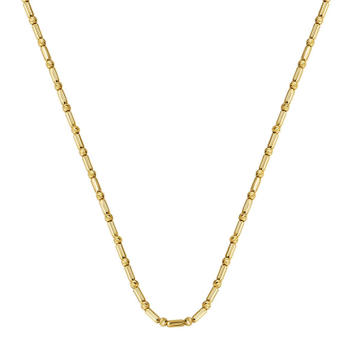 Modern Dorika Tasarım 14 Ayar Altın Zincir Kolye