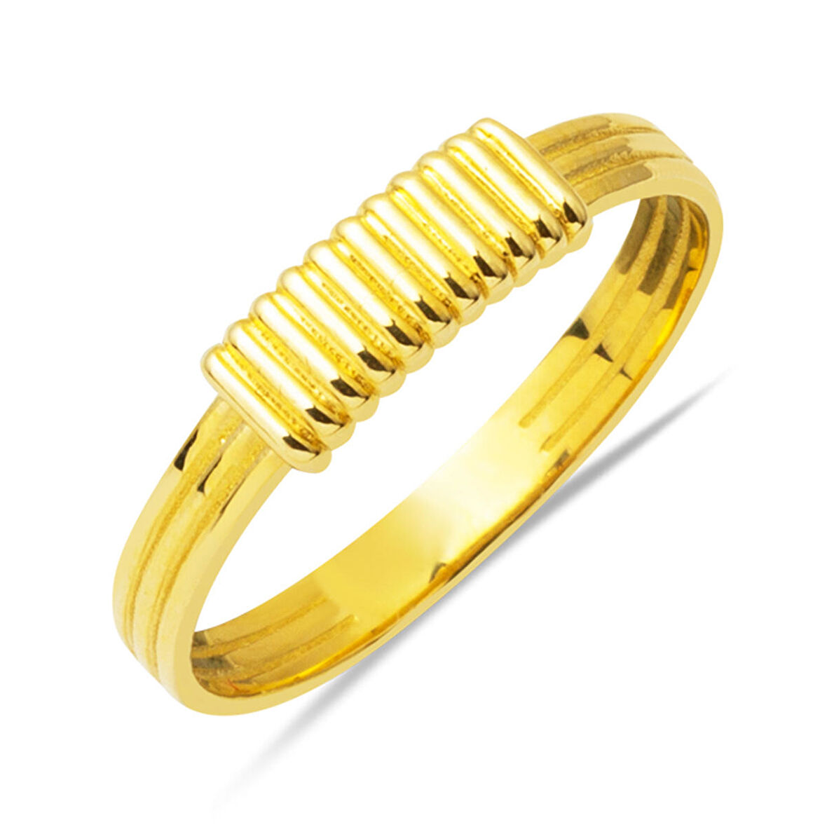 Magne 14 Ayar Taşsız Minimal Altın Yüzük