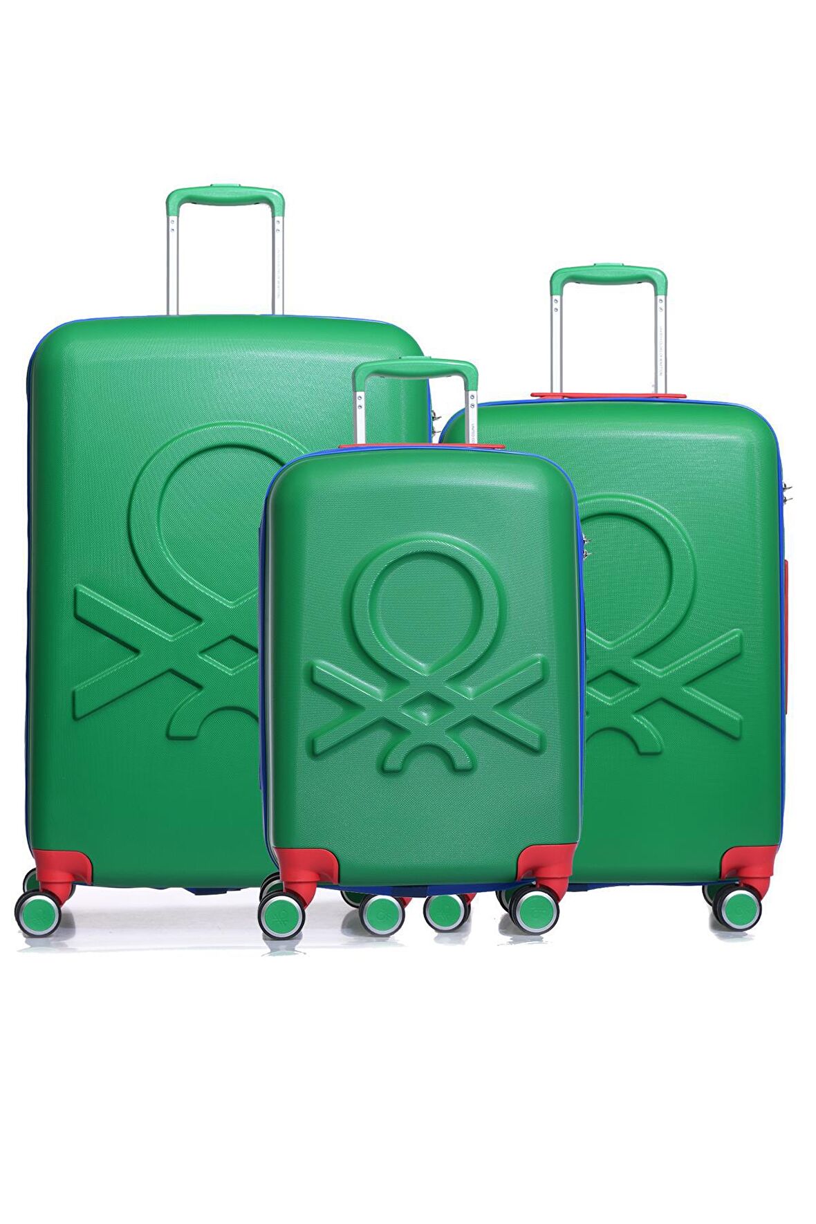 United Colors Of Benetton 14BNT700-Set Yeşil Unisex 3 Lü Set Bavul