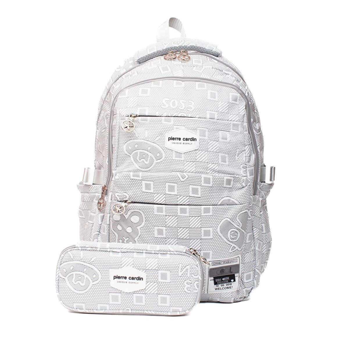 Pierre Cardin Okul Çanta Seti PCSET07PC1773601-Gri