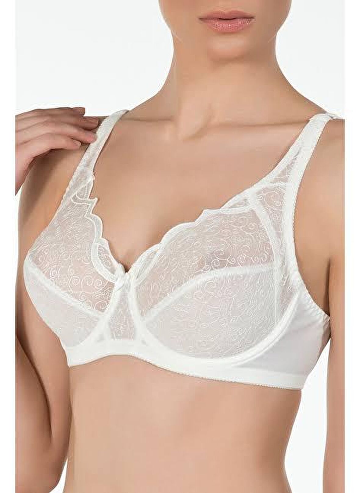 Kom Beliza Balenli Toparlayıcı Sütyen - Ekru
