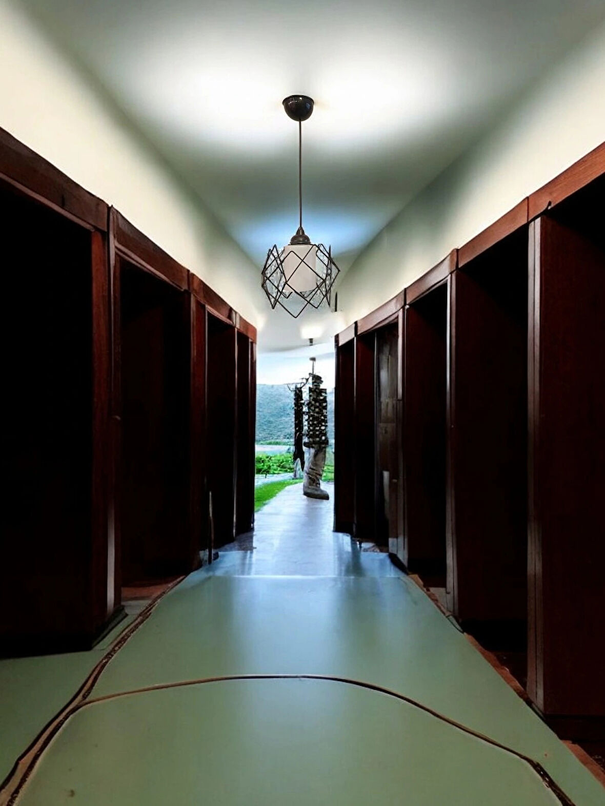 DMR Telli Baklava Camlı Tekli Avize E-27 SİYAH