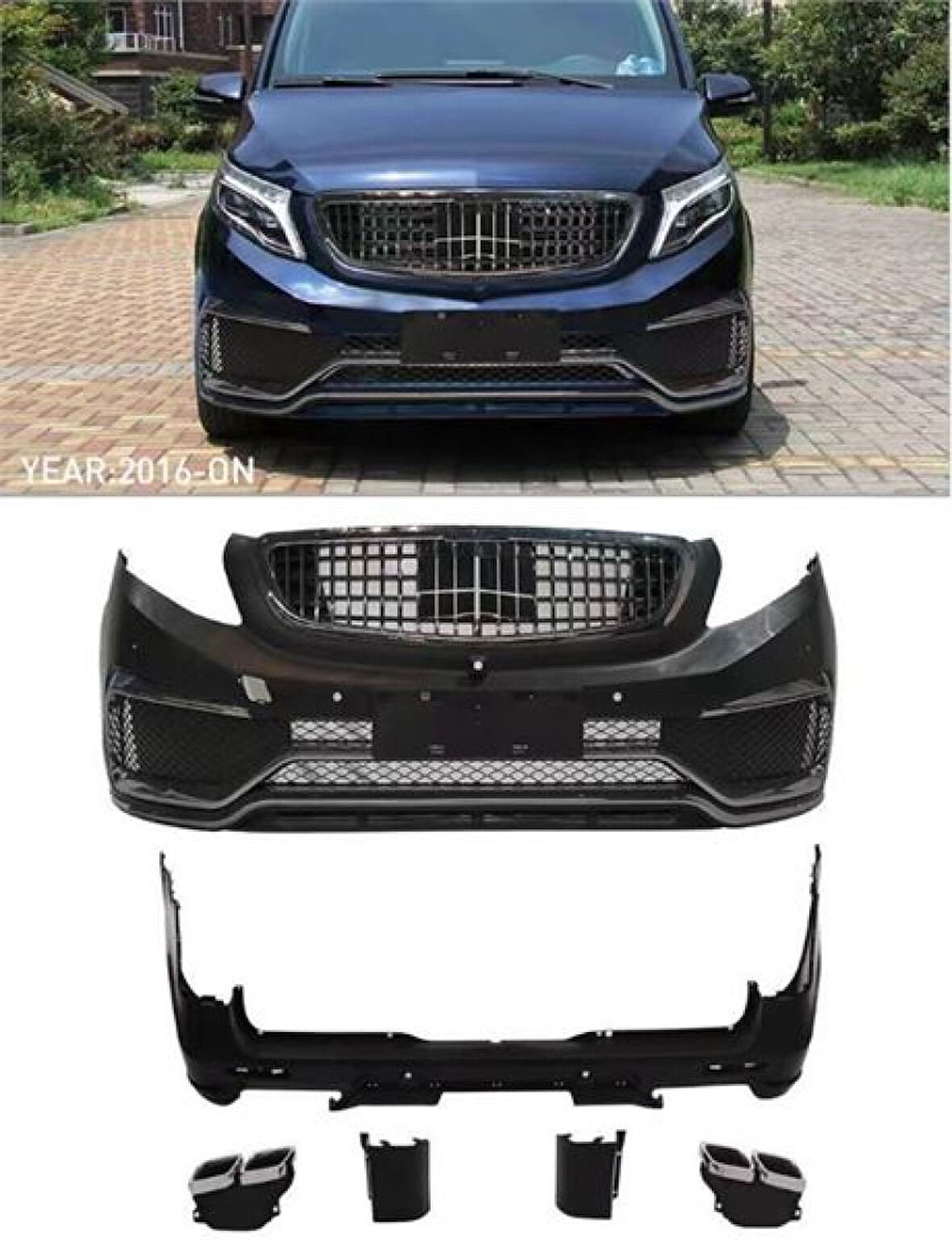 Mercedes Body Kit On + Arka Amg W447 V Class 16> - Vortex V2205579