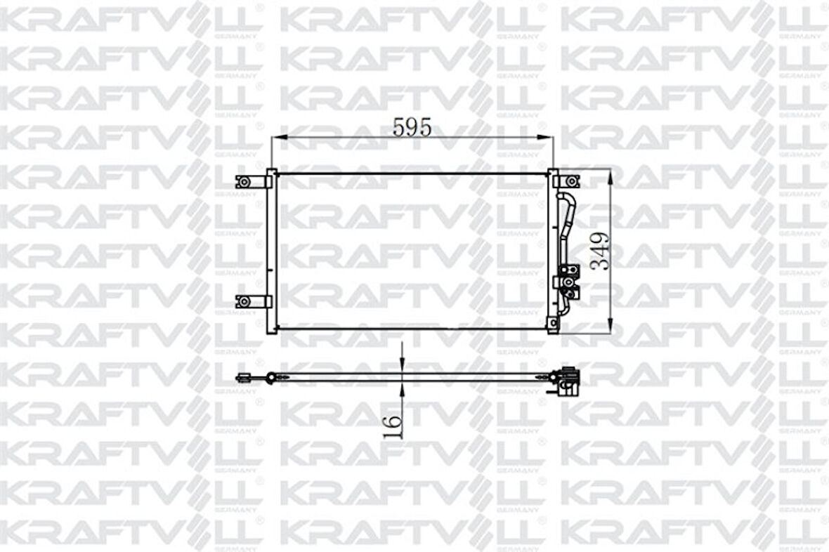 Mitsubıshı Ticarı Klima Radyatörü L200 1996-2005 - Kraftvoll 08060234