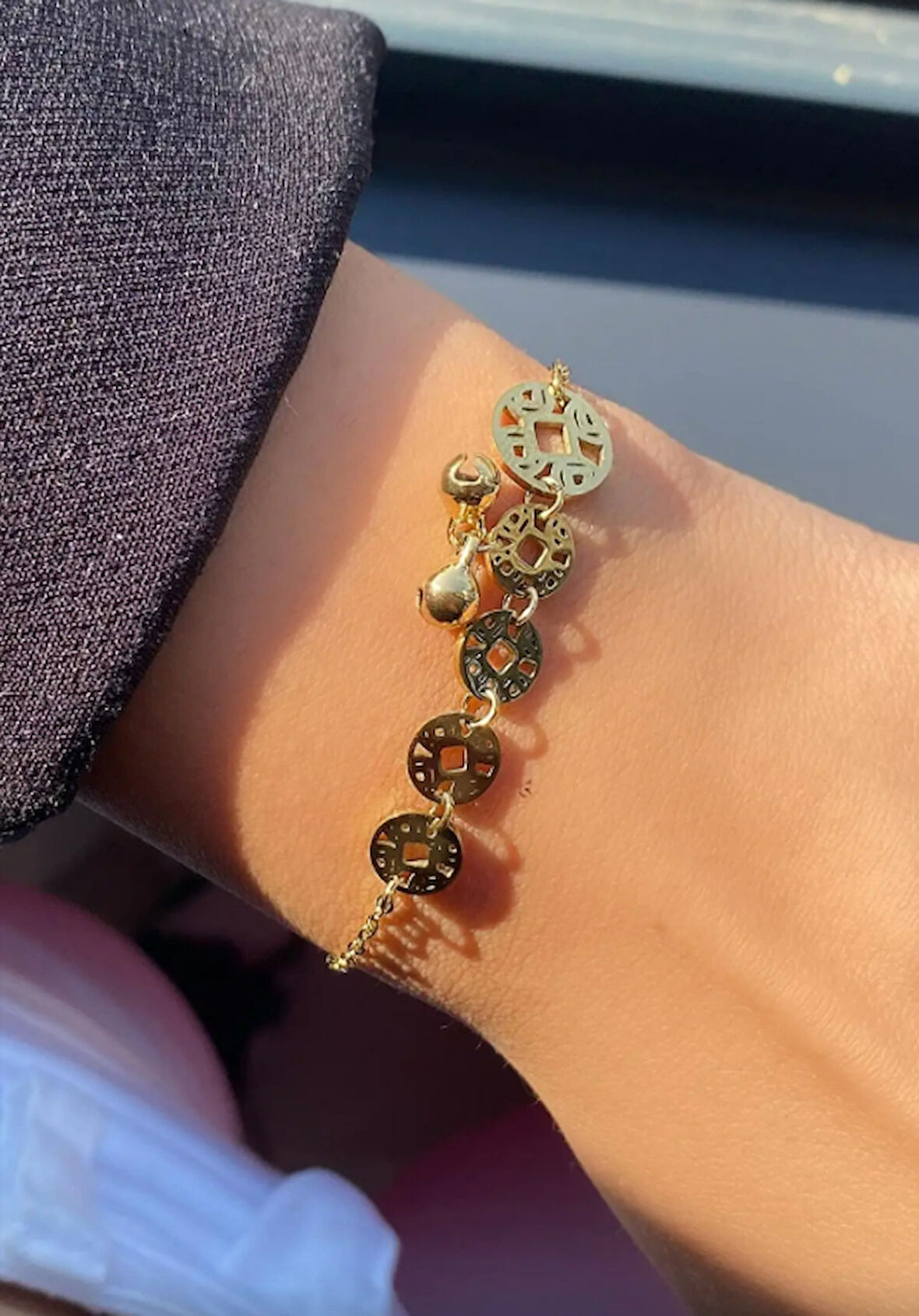 Altın Renk Zincir Detaylı