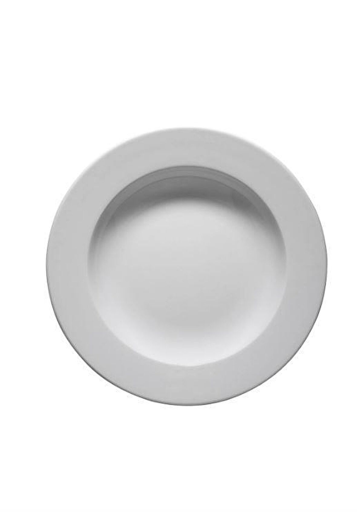 Frig Otel 22 cm Çukur Tabak 12 Adet Dekorsuz