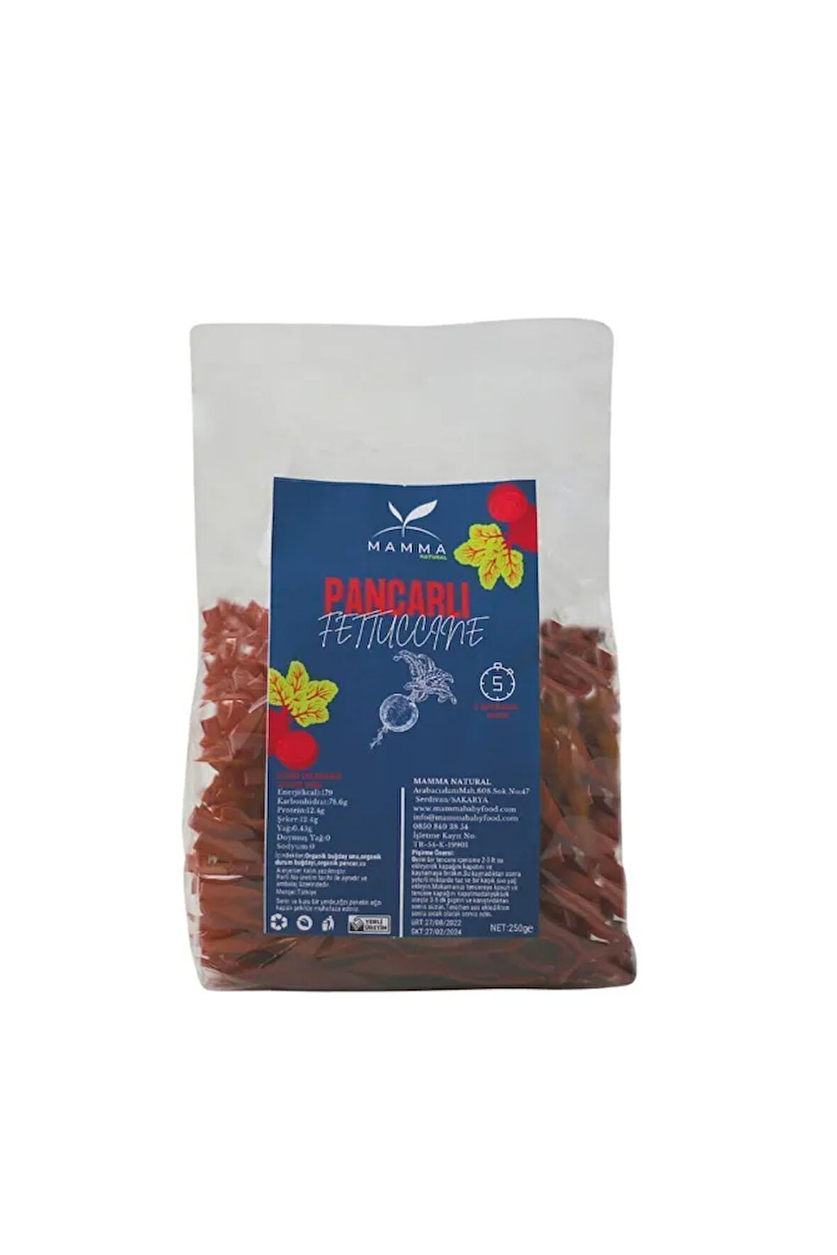 Organik Pancarlı Fettuccine