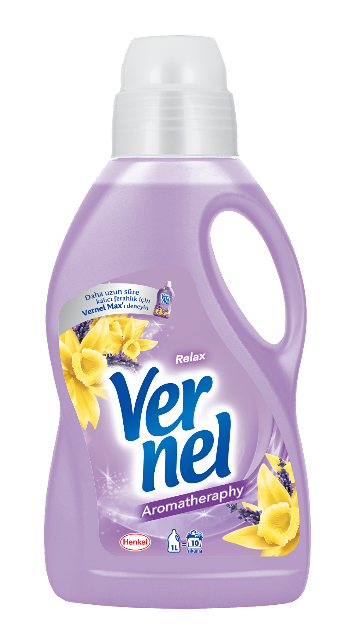 Vernel Relax Aromatherapy Lavanta Beyazlar ve Renkliler İçin Konsantre Yumuşatıcı 1000 ml 10 Yıkama