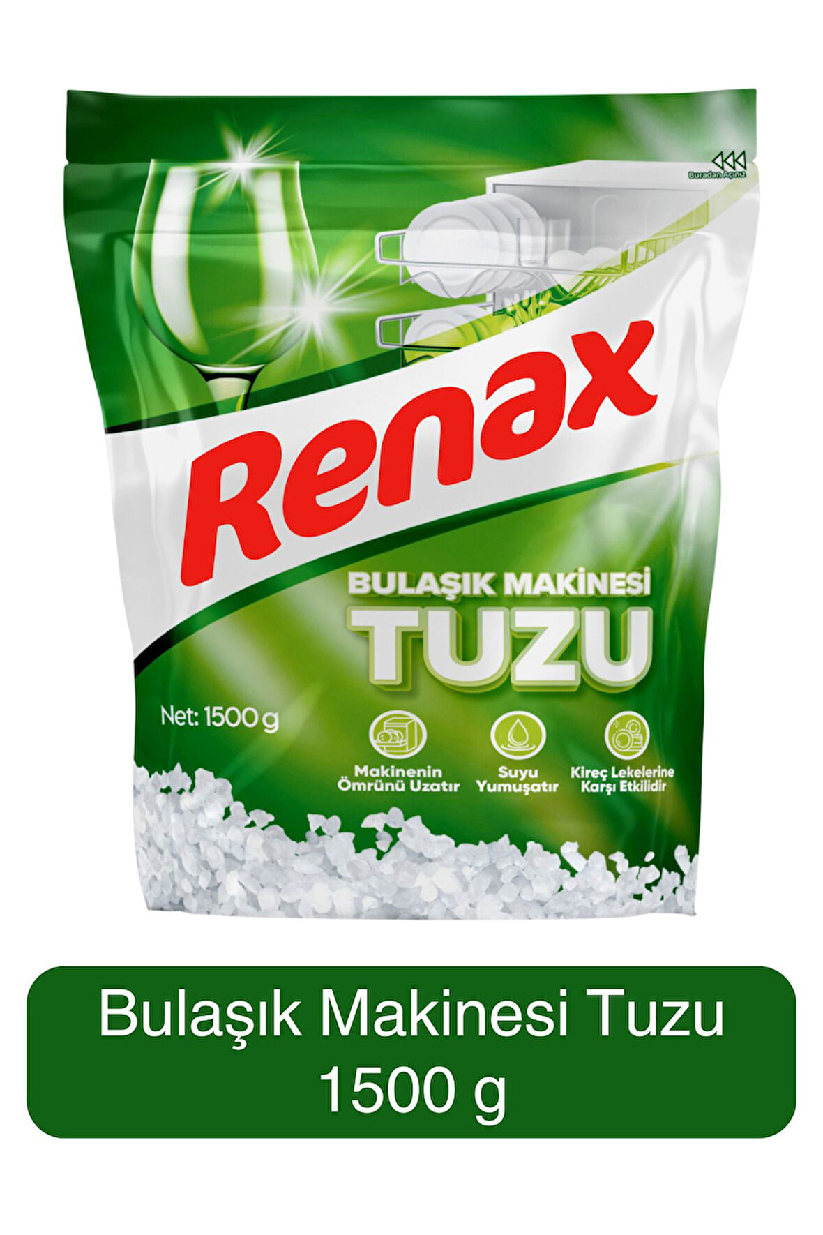 Renax Bulaşık Makinesi Tuzu 1500 g