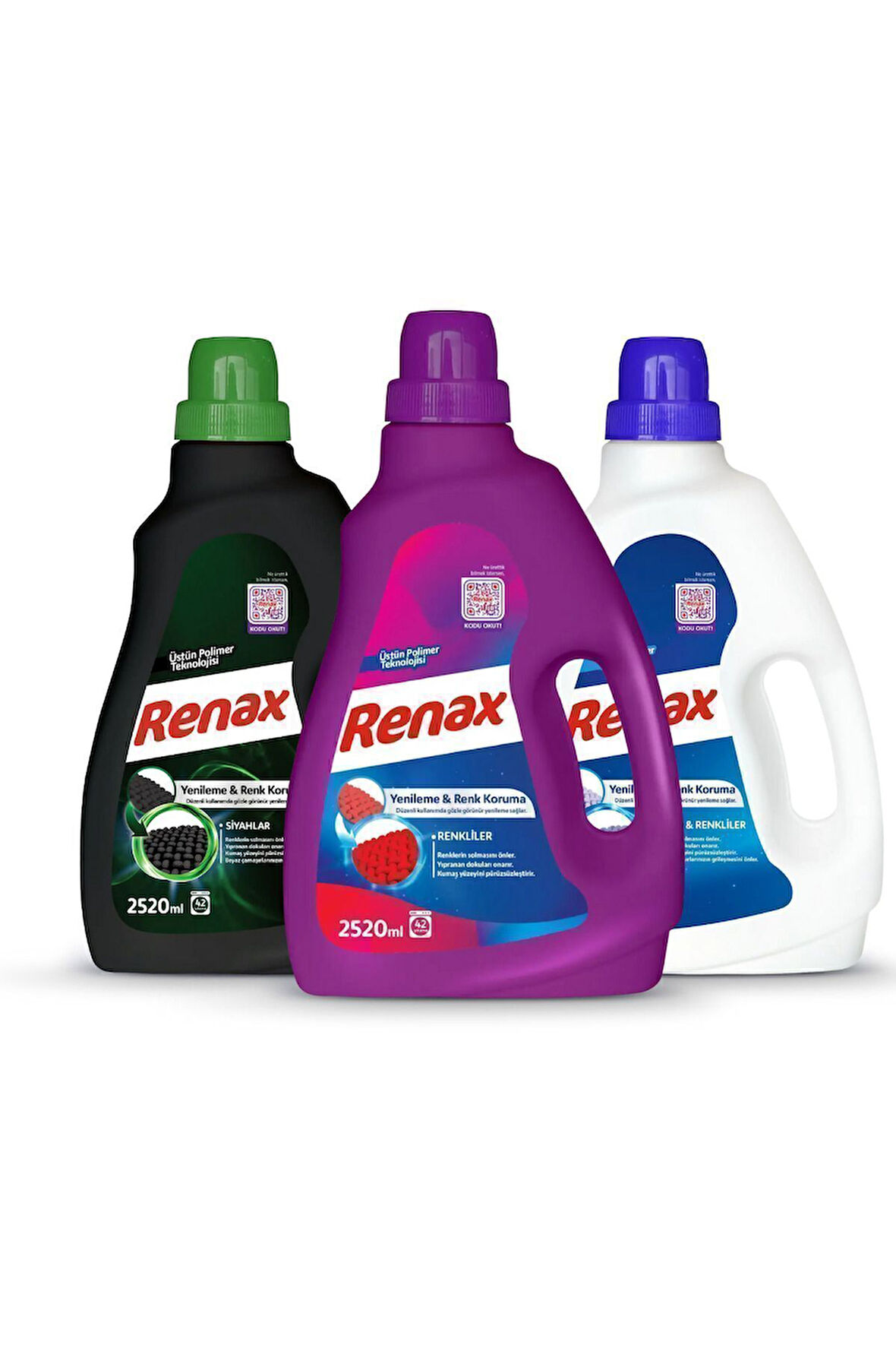 Renax Sıvı Çamaşır Deterjanı 2520 ml 3 Lü Paket