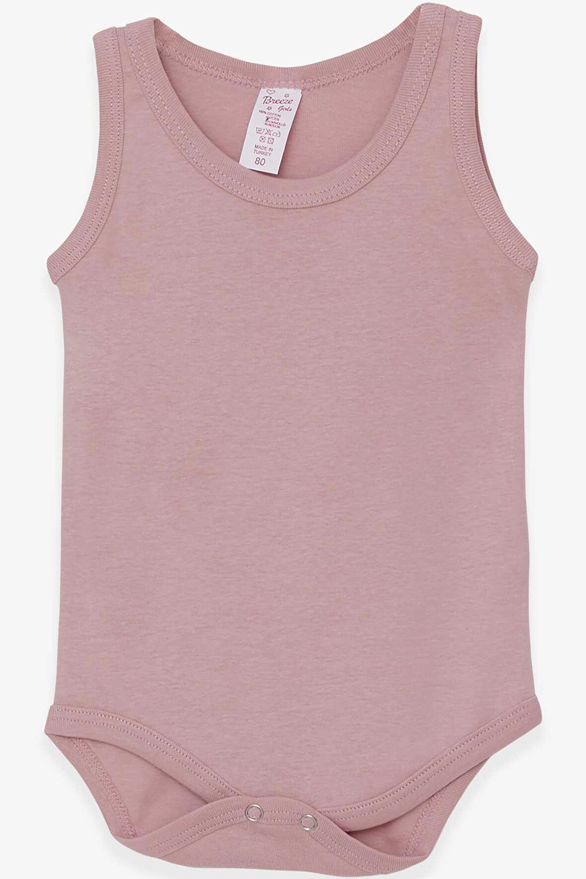 Breeze Kız Bebek Çıtçıtlı Body 9 Ay-3 Yaş, Gülkurusu