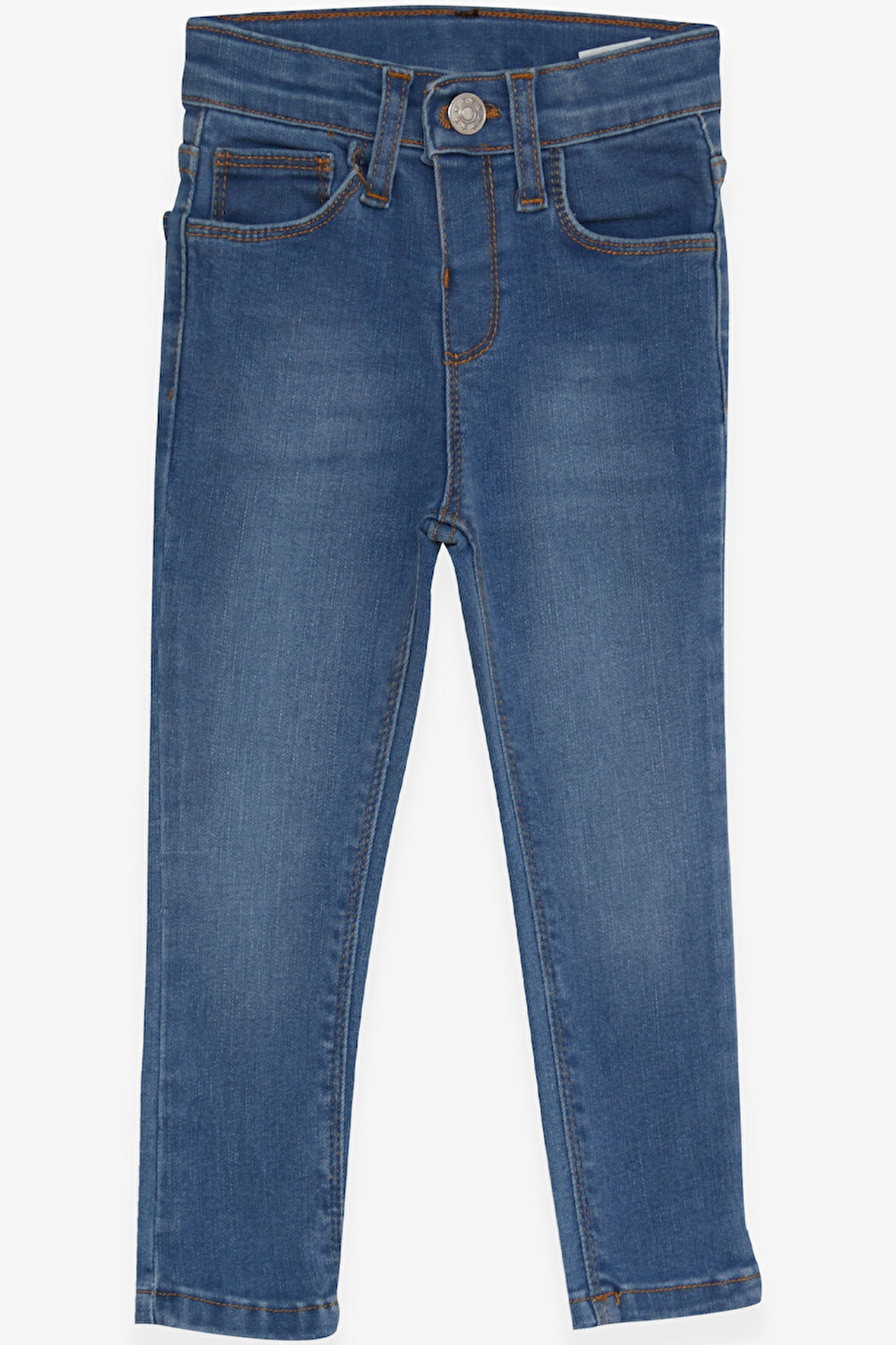 Breeze Kız Çocuk Kot Pantolon Cepli 1.5-5 Yaş, Açık Mavi