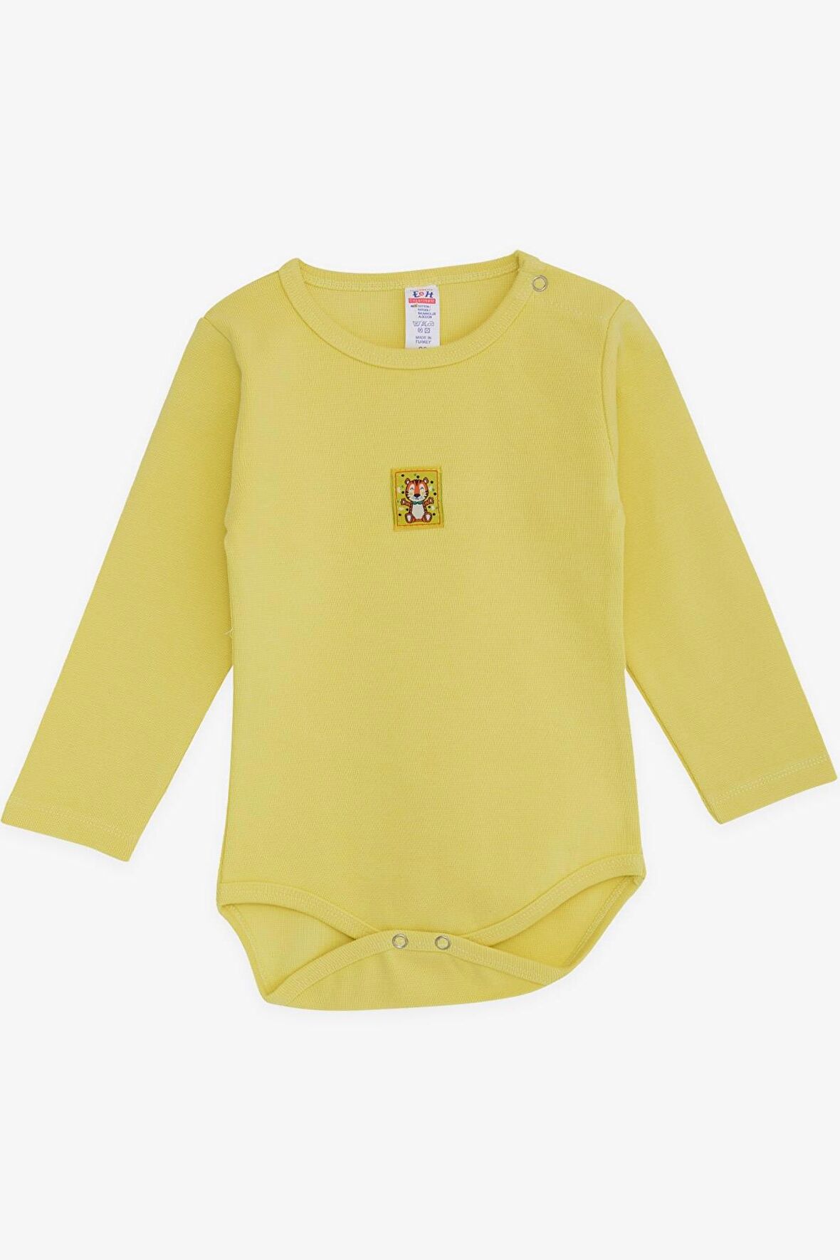 Breeze Erkek Bebek Çıtçıtlı Zıbın Body Aslancık Baskılı 9 Ay-3 Yaş, Sarı