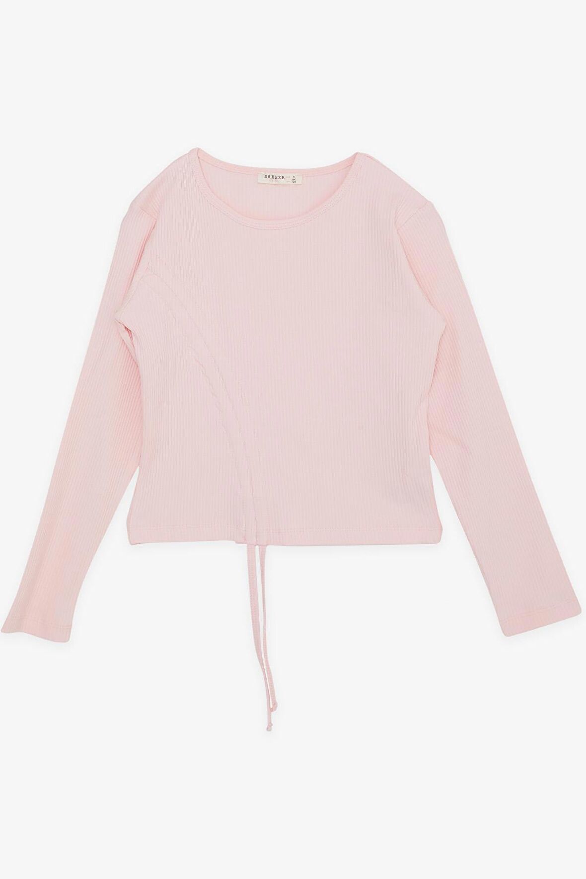 Breeze Kız Çocuk Uzun Kollu Tişört Büzgülü 8-14 Yaş, Pembe
