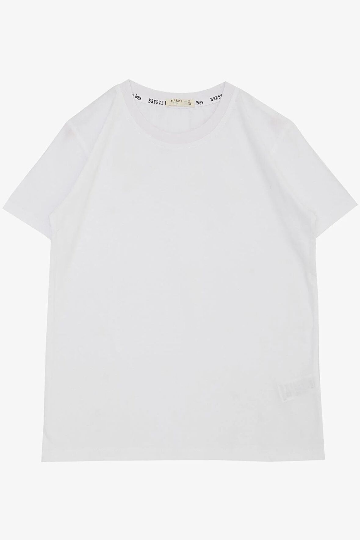 Breeze Erkek Çocuk Tişört Basic 4-14 Yaş, Beyaz