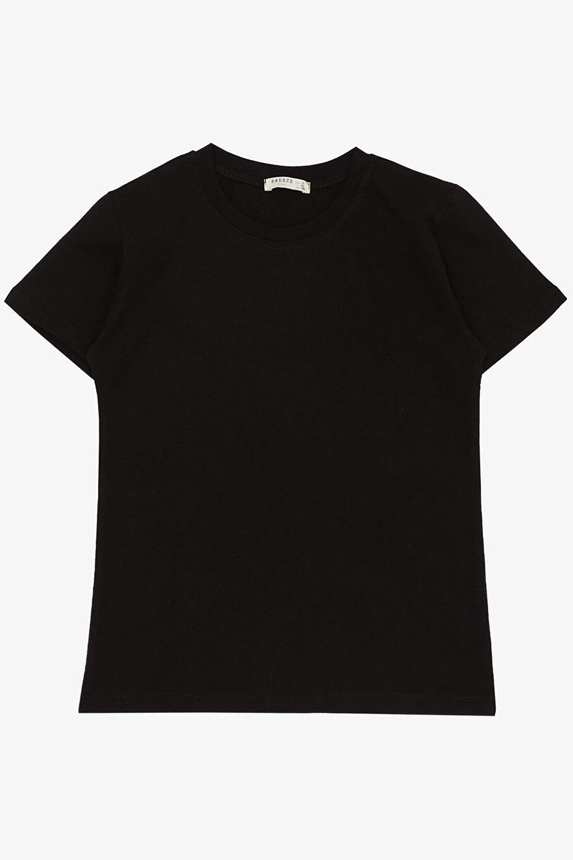 BREEZE Erkek Çocuk Tişört Basic 4-8 Yaş, Siyah