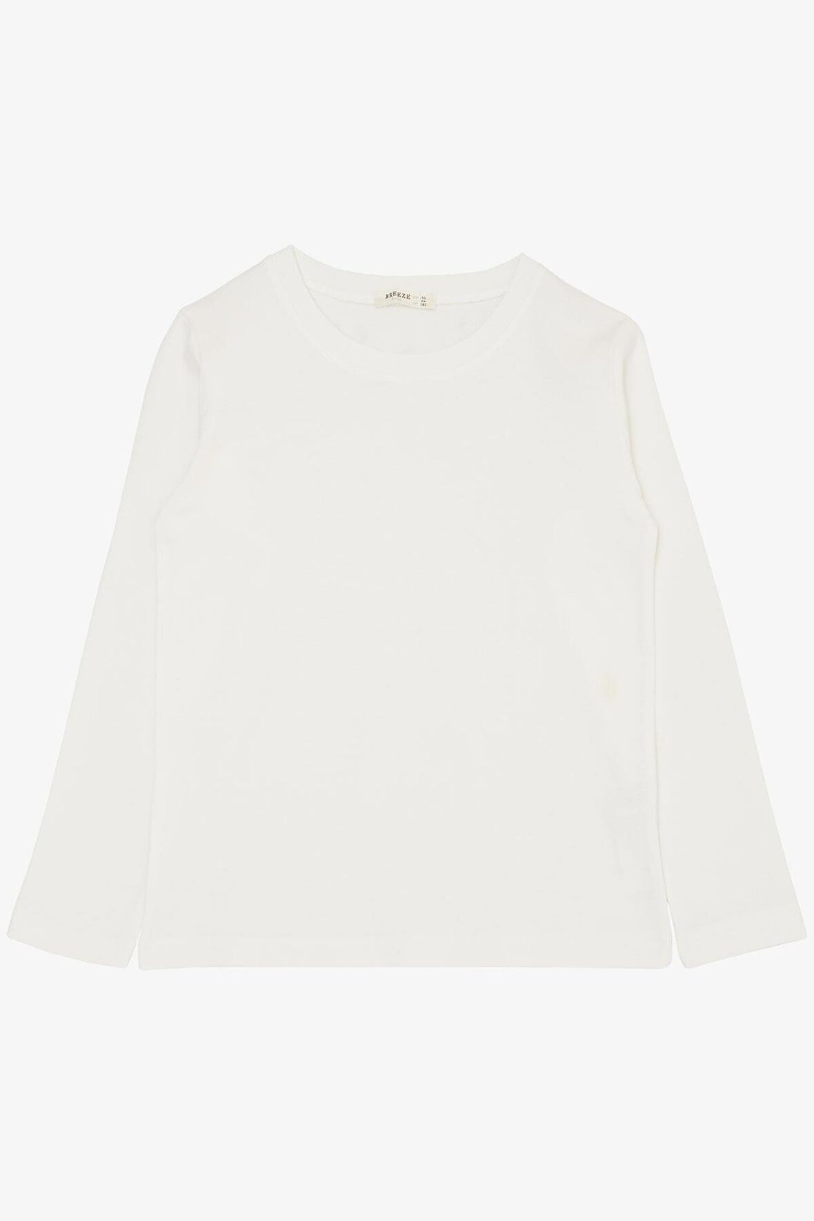 BREEZE Erkek Çocuk Uzun Kollu Tişört Basic 9-14 Yaş, Ekru