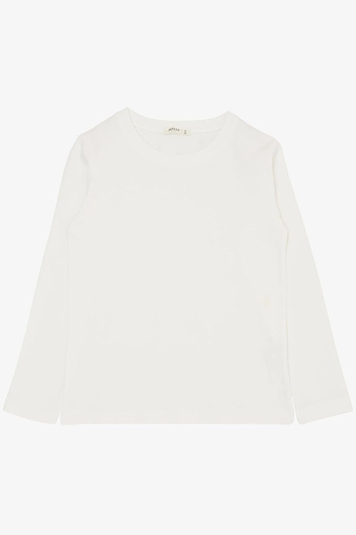 BREEZE Erkek Çocuk Uzun Kollu Tişört Basic 9-14 Yaş, Ekru