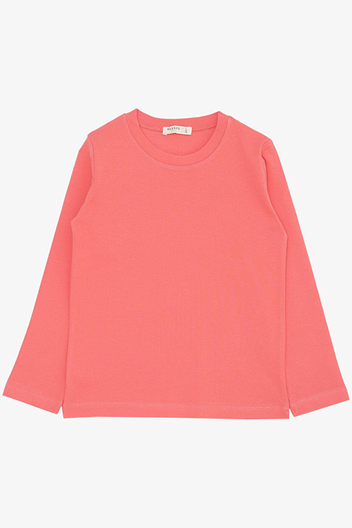 Breeze Erkek Çocuk Uzun Kollu Tişört Basic 4-8 Yaş, Narçiçeği