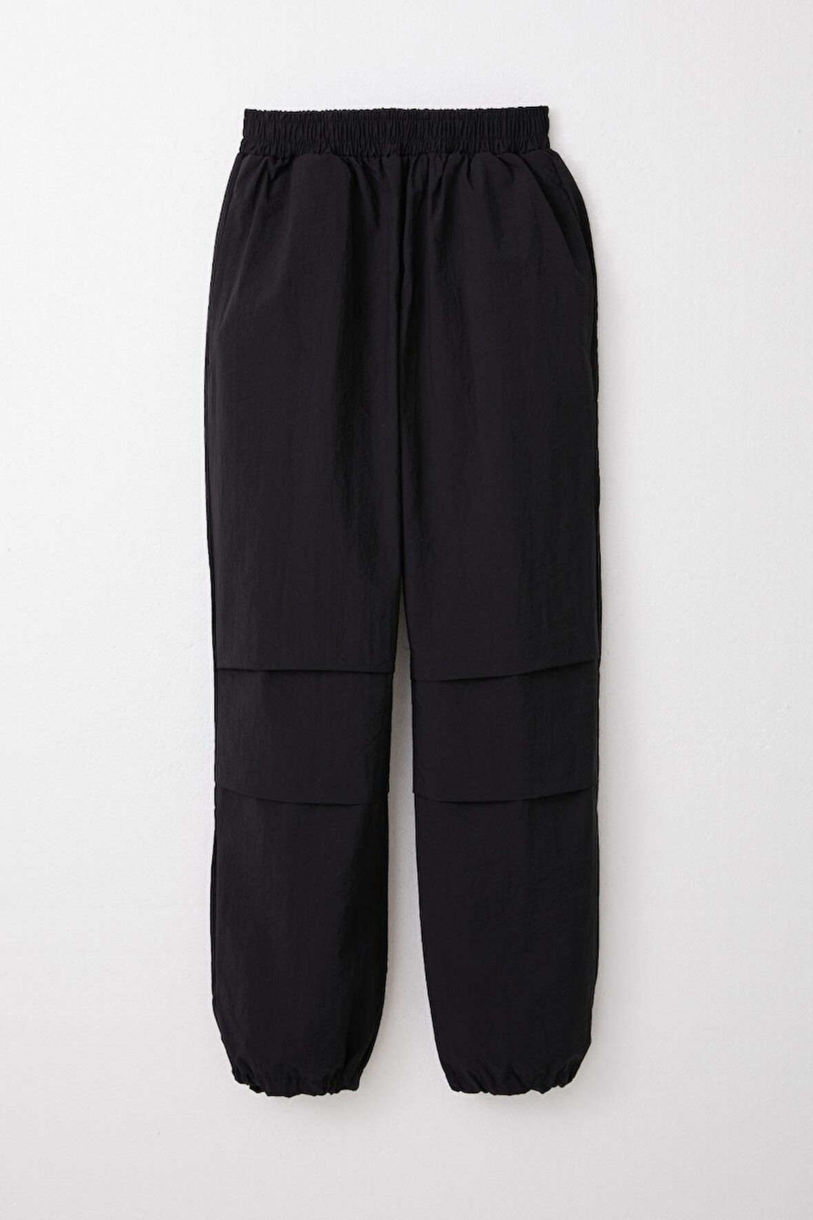 Breeze Kız Çocuk Paraşüt Jogger Paça Pantolon 6-12 Yaş, Siyah