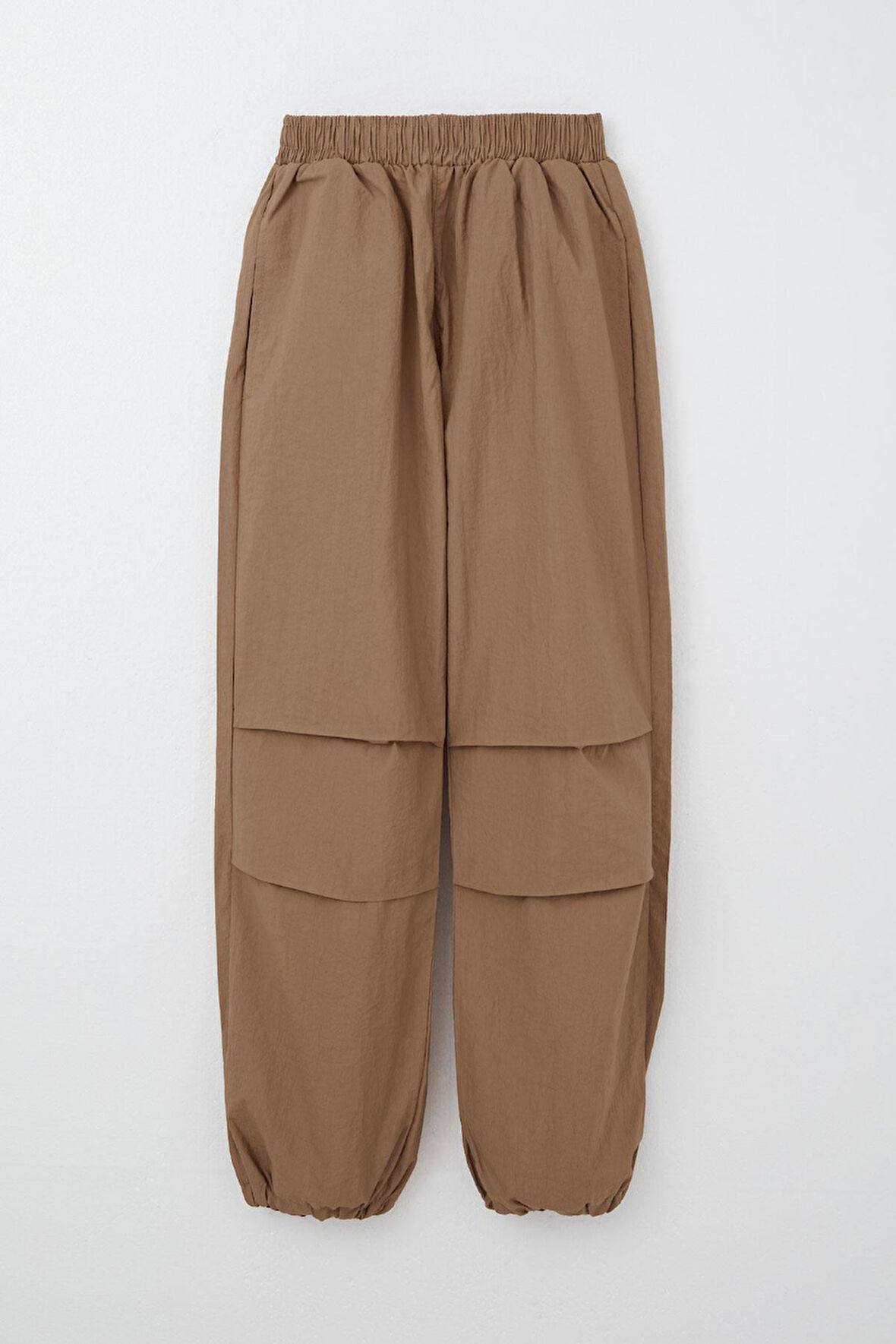 Breeze Kız Çocuk Paraşüt Jogger Paça Pantolon 6-12 Yaş, Kahverengi