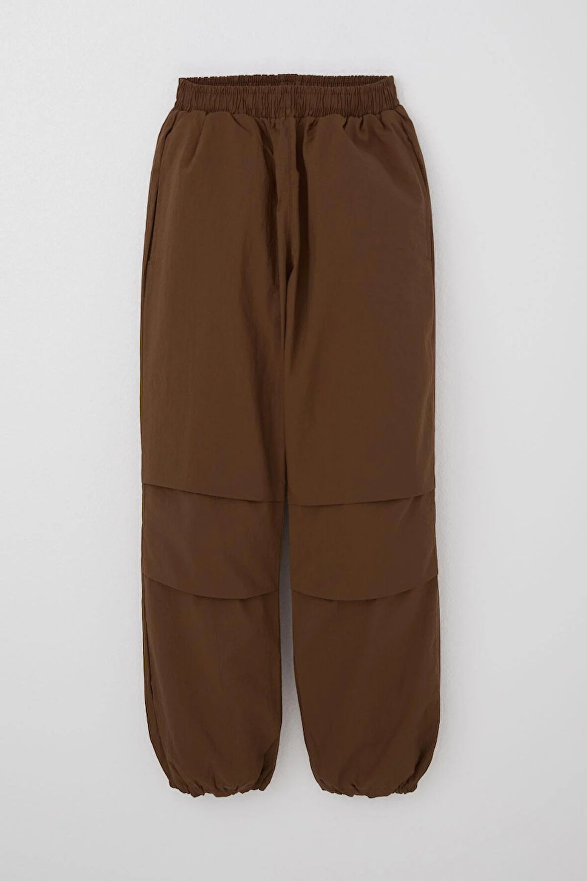 Breeze Kız Çocuk Paraşüt Jogger Paça Pantolon 6-12 Yaş, Koyu Kahve