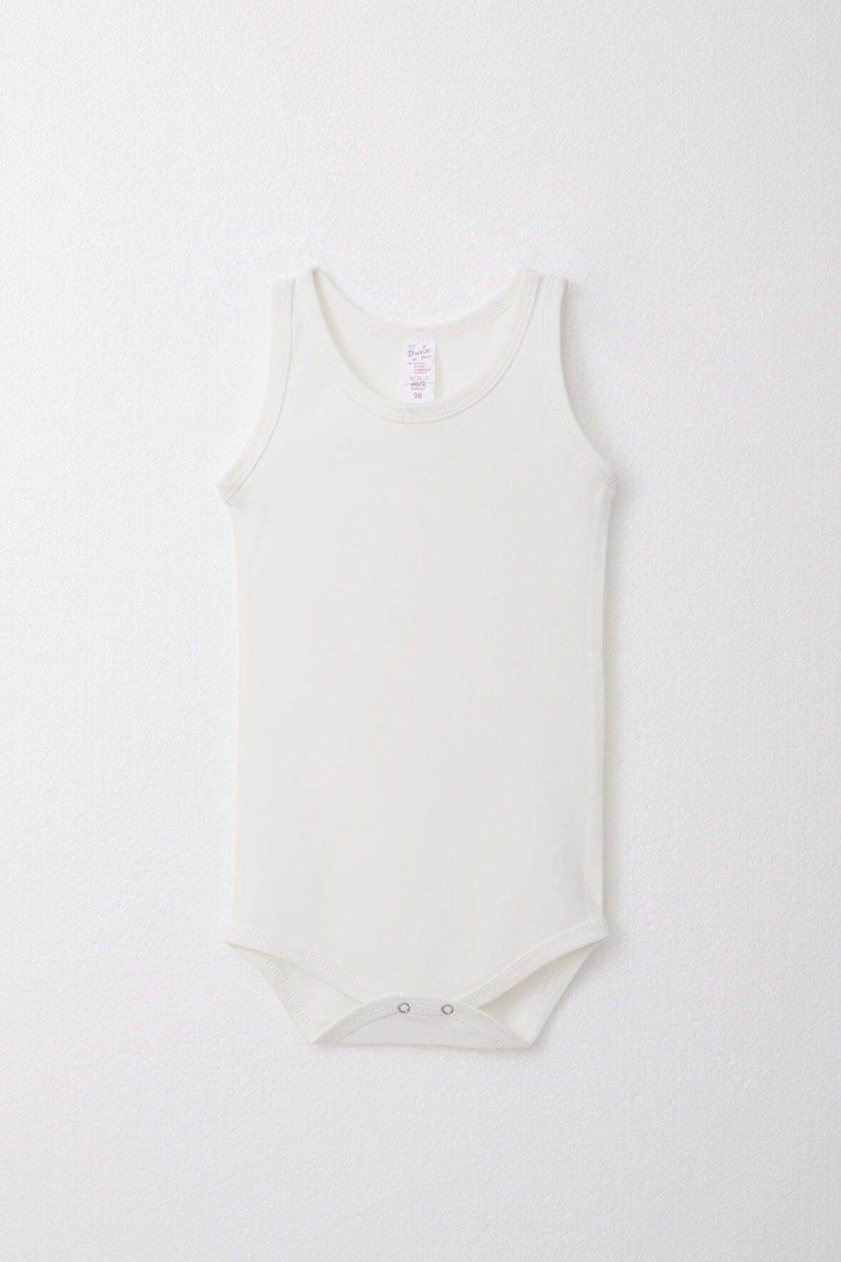 Breeze Kız Bebek Çıtçıtlı Atlet Zıbın Body 9 Ay-3 Yaş, Ekru