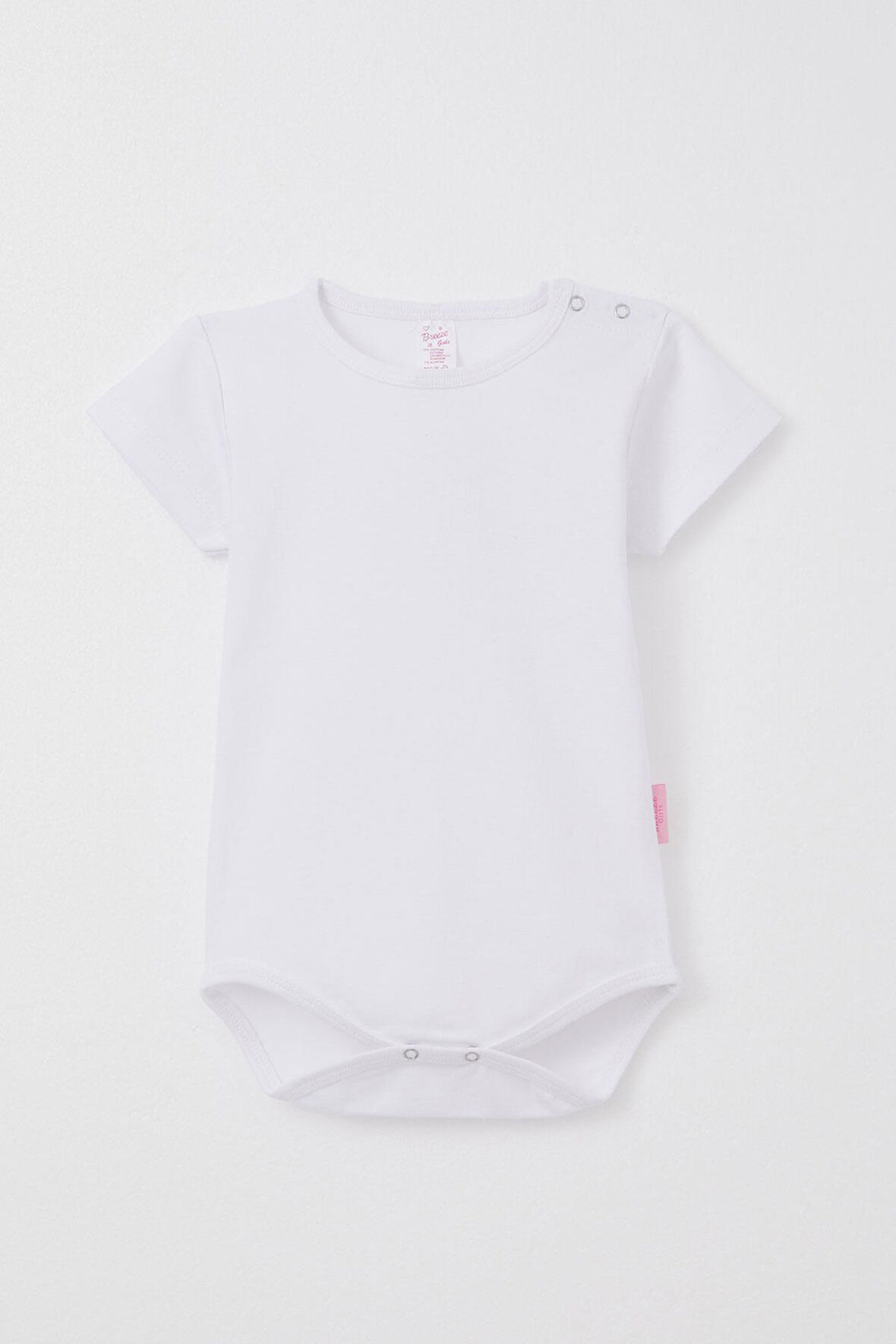 Breeze Kız Bebek Çıtçıtlı Zıbın Body Basic 9 Ay-3 Yaş, Beyaz