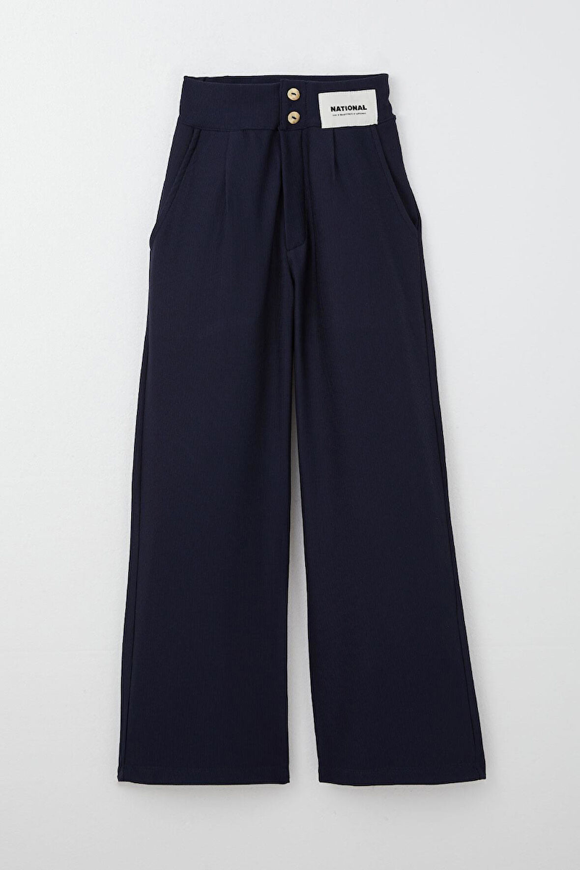 Breeze Kız Çocuk Pantolon Düğmeli Fermuarlı 6-14 Yaş, Lacivert