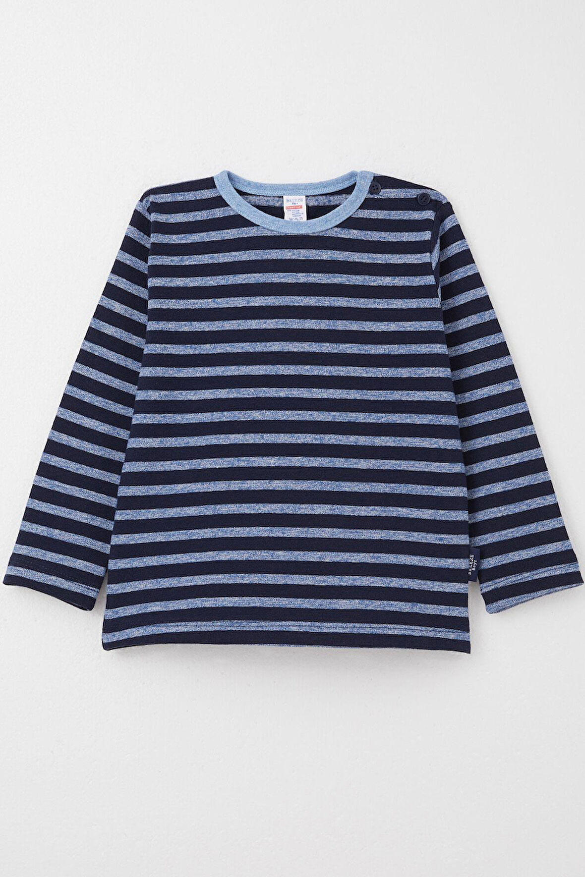 Breeze Erkek Bebek Uzun Kollu Tişört Patlı 9 Ay-3 Yaş, Karışık Renk