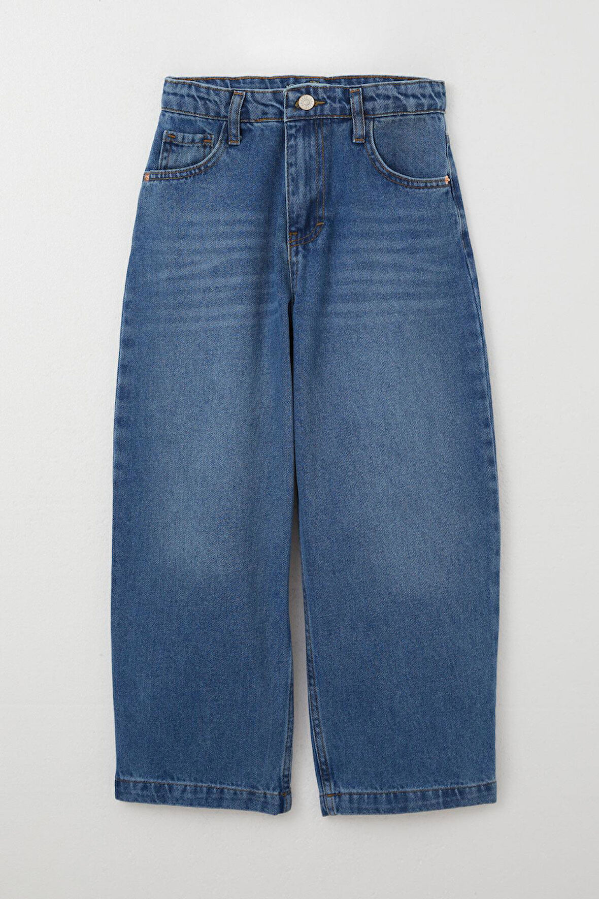 Breeze Erkek Çocuk Jean Pantolon Fermuarlı Cepli 5-9 Yaş, Mavi