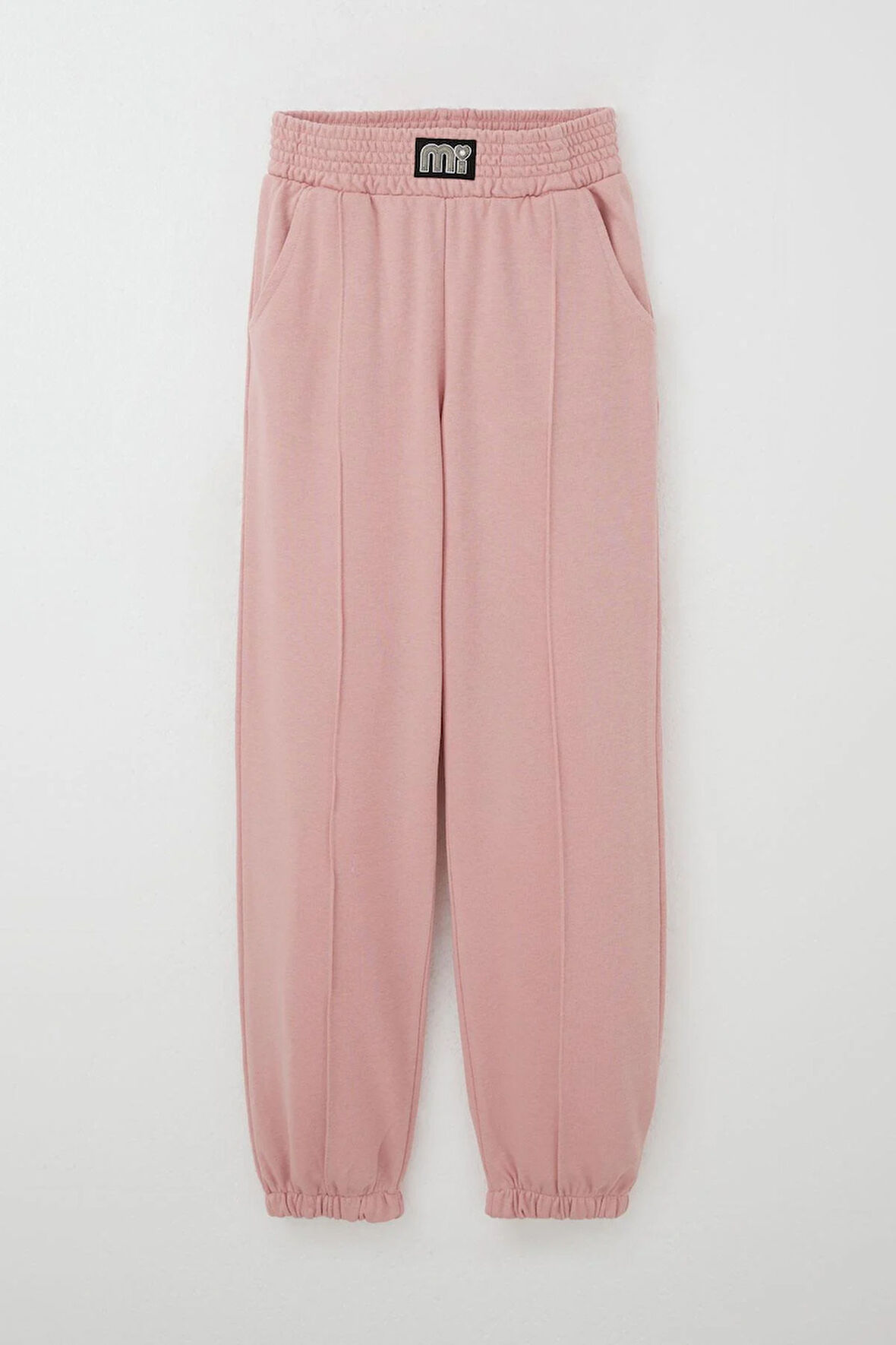 Breeze Kız Çocuk Eşofman Altı Bel Kısmı Arma Detaylı İncili 9-14 Yaş, Gülkurusu