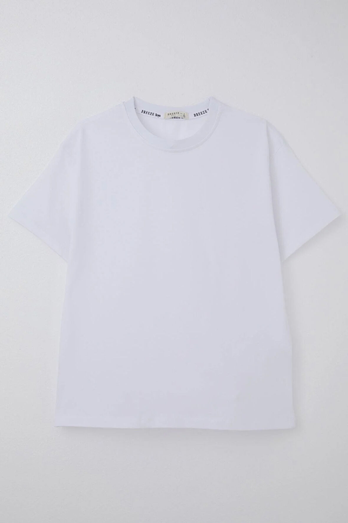 Breeze Erkek Çocuk Tişört Basic 4-14 Yaş, Beyaz