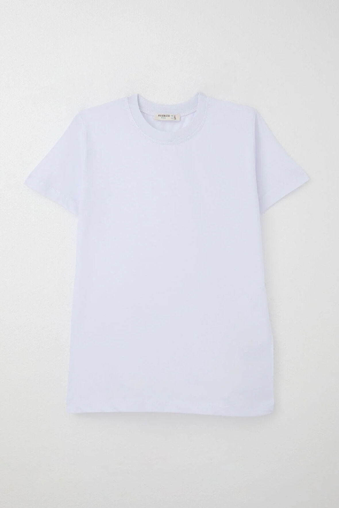 Breeze Erkek Çocuk Tişört Basic 4-14 Yaş, Beyaz