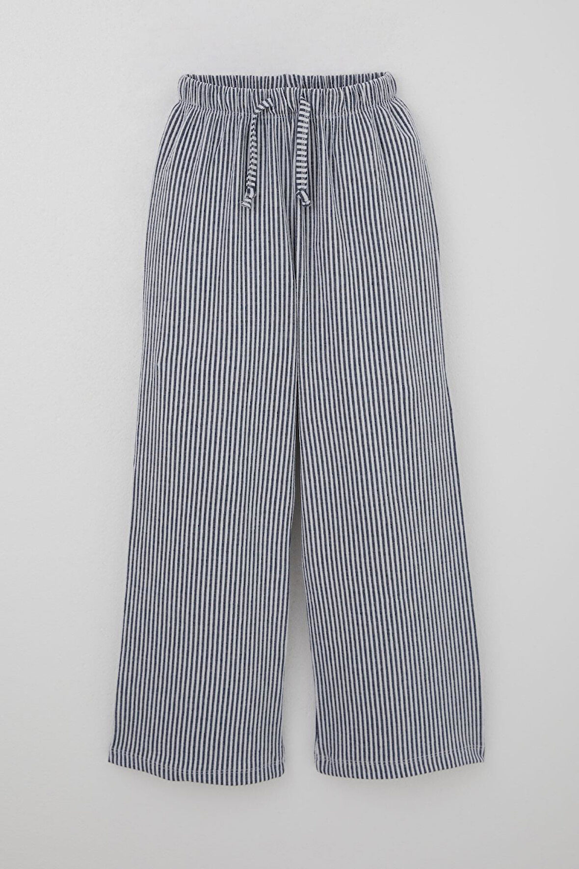 Breeze Kız Çocuk Pantolon Çizgili Bağcık Aksesuarlı Beli Lastik Detaylı 8-14 Yaş, Karışık Renk