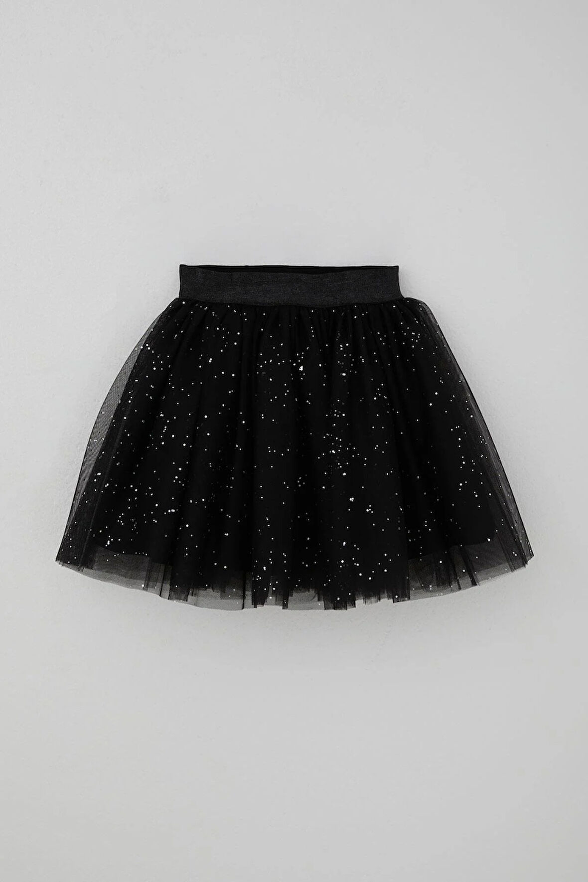 Breeze Kız Çocuk Tütü Etek Sim Detaylı 5-10 Yaş, Siyah