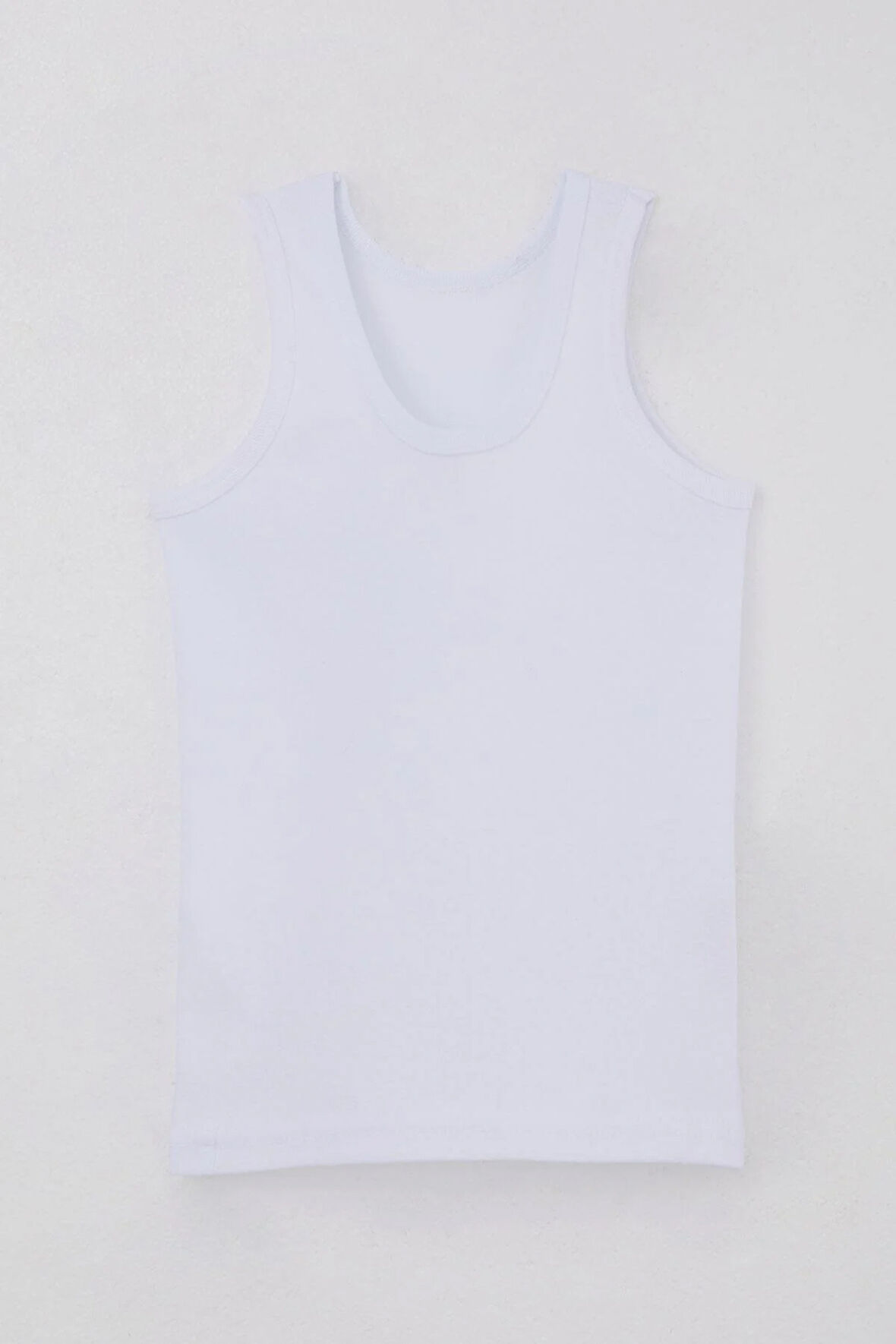 Breeze Erkek Çocuk Atlet Geniş Askılı Basic 5-13 Yaş, Beyaz