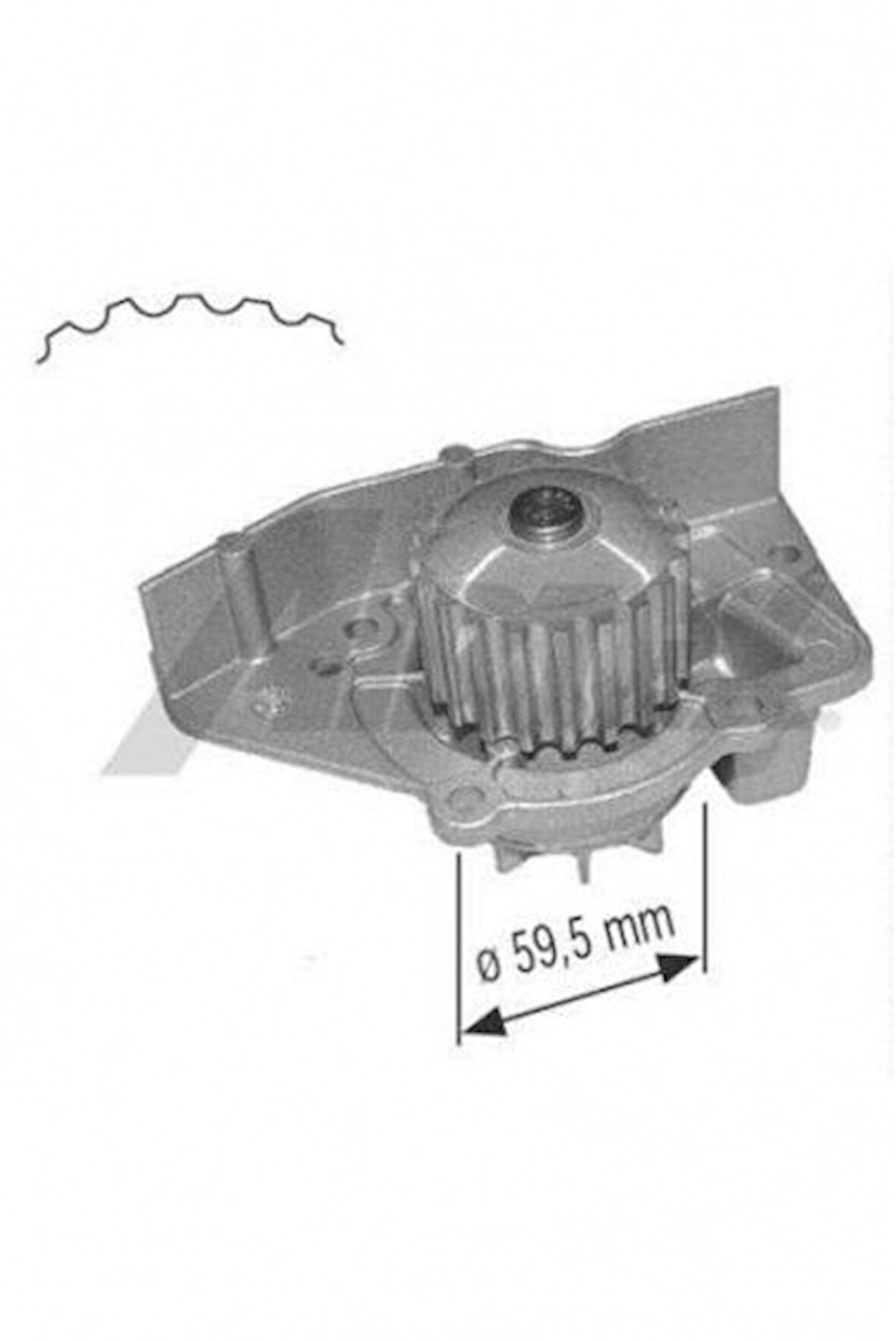 Psa Devirdaım Su Pompası P205 P405 Xu5m 1.6 P306 P406 Xantıa Bx Zx Xu7jp (1.8 8v) - Aırtex 1359