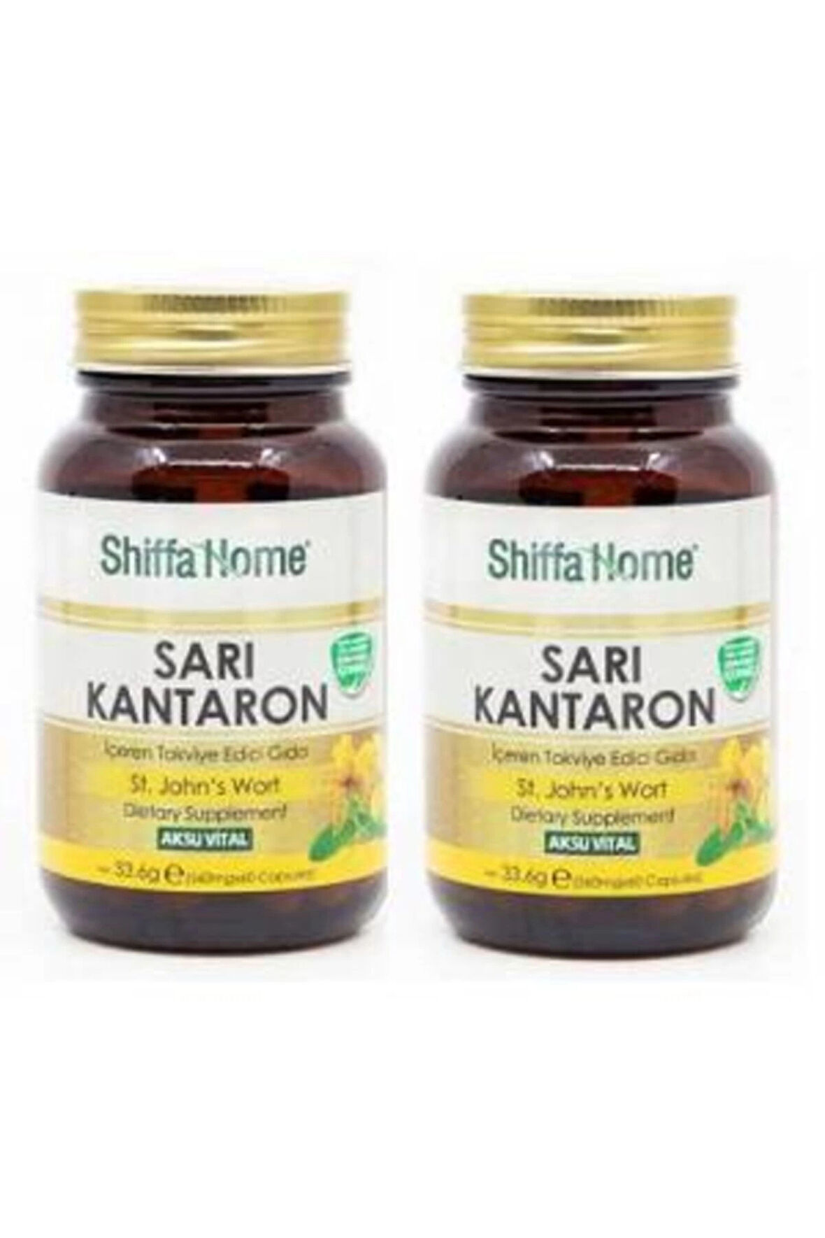 2 Kutu Aksu Vital Sarı Kantaron St. John's Wort 60 Kapsül X 560 mg X 2