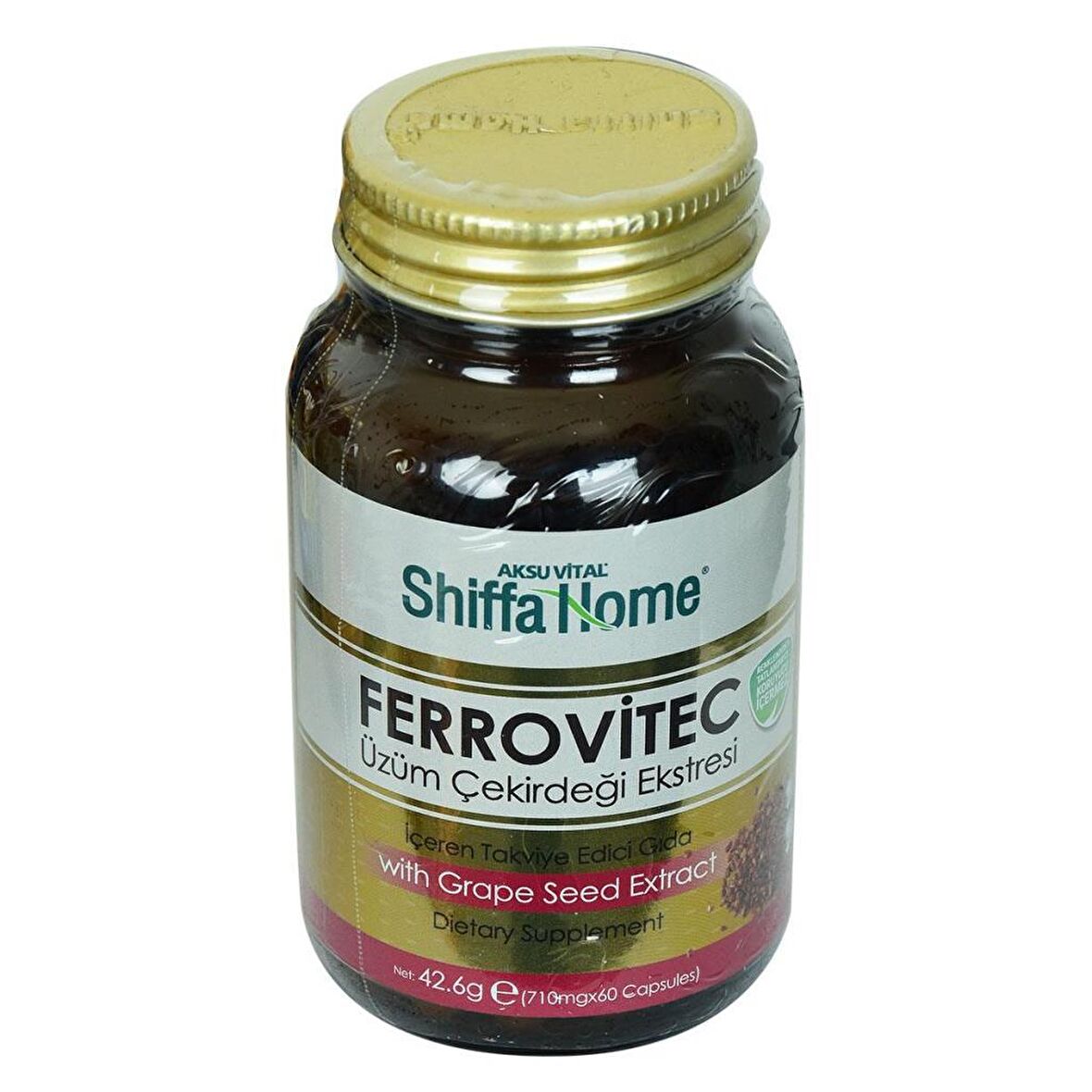 Shiffa Home Ferrovitec Üzüm Çekirdeği Ekstresi Kapsülü 710Mg