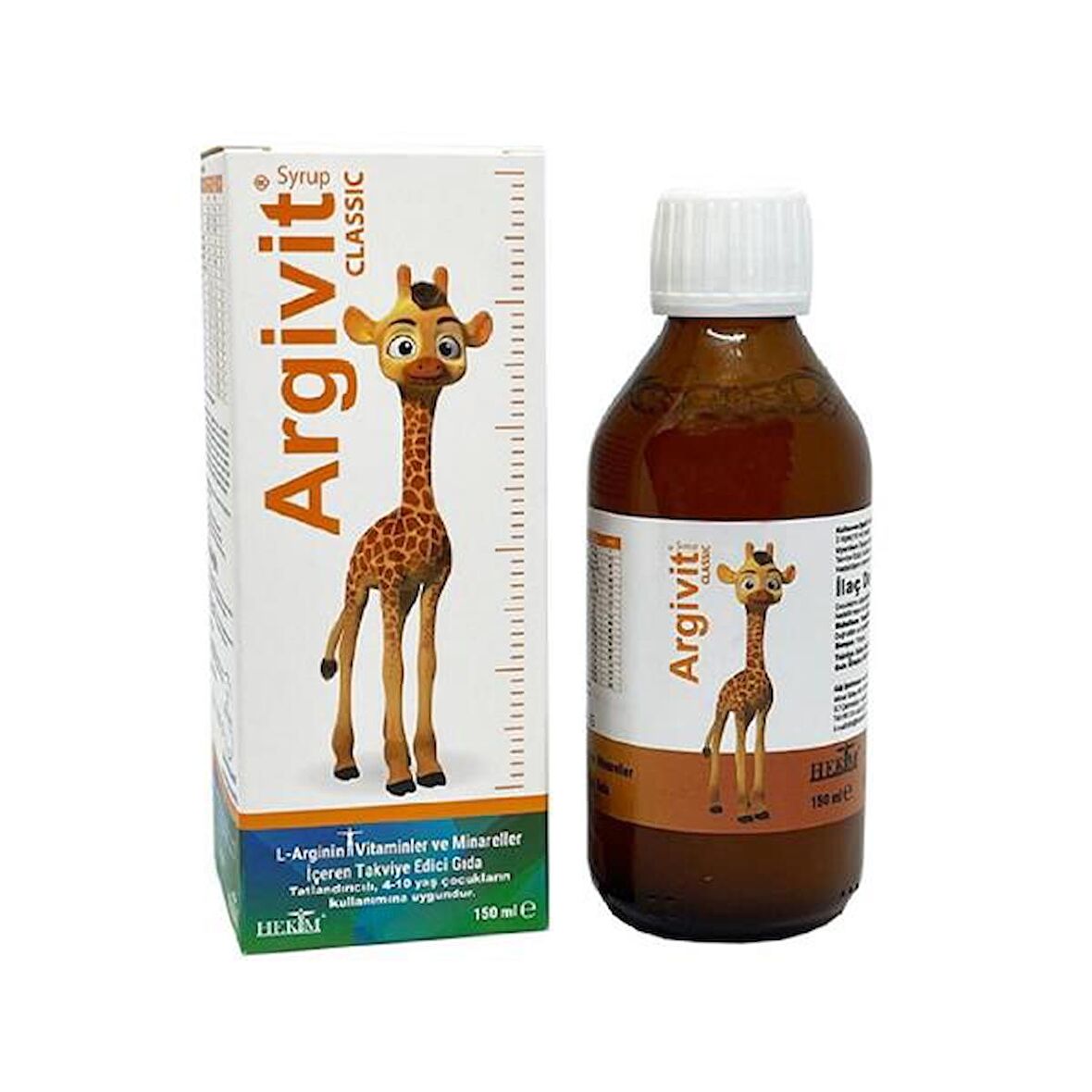 Argivit Şurup,L-Arginin,Vitamin,Mineral-150 Ml-SKT:10/2025