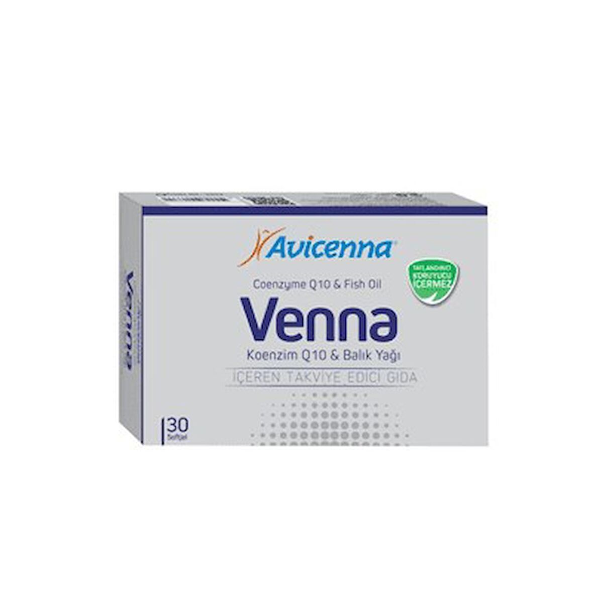 Avicenna Venna Koenzim Q10 & Balık Yağı 30 Softjel