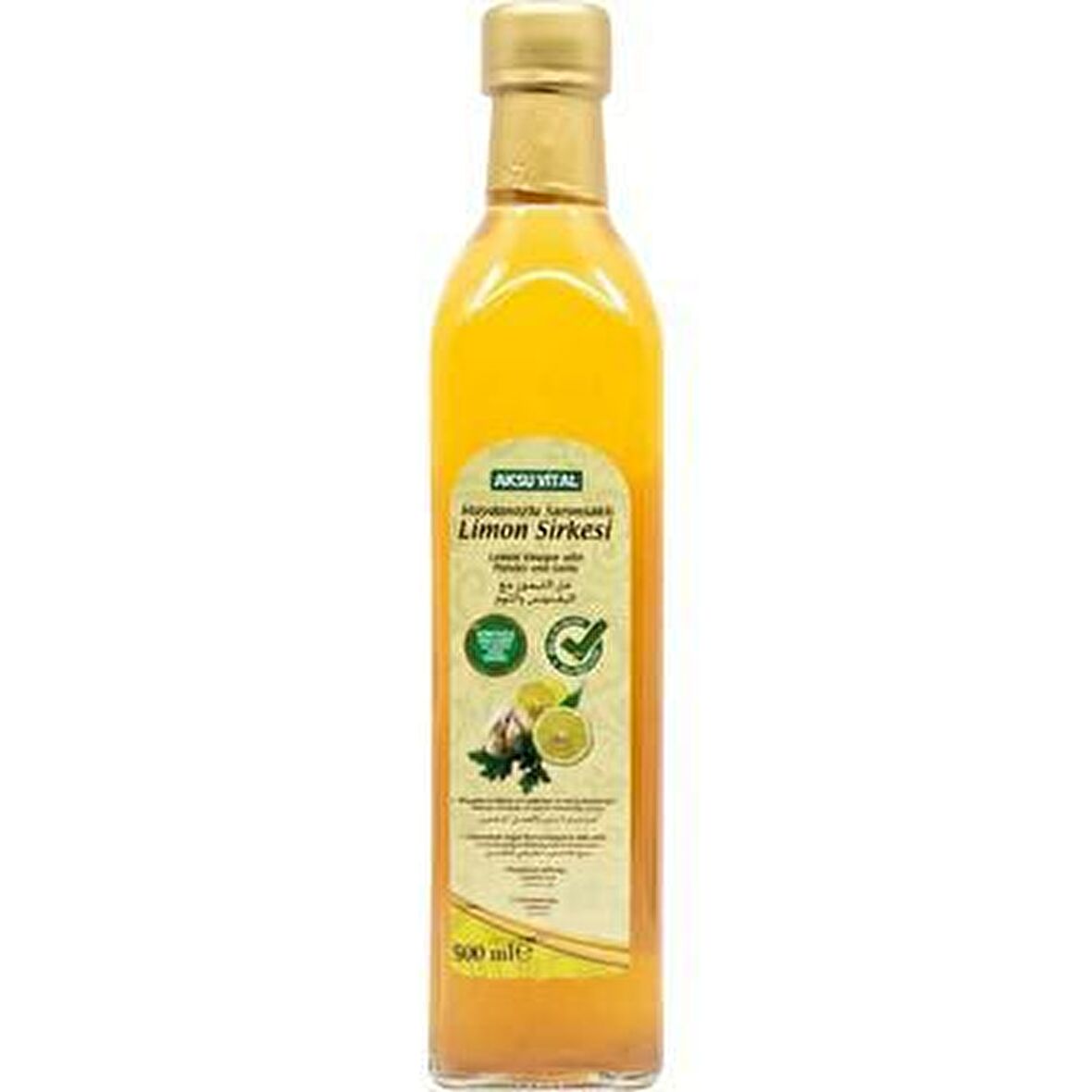 MAYDANOZLU SARIMSAKLI LİMON SİRKESİ 500 ML.