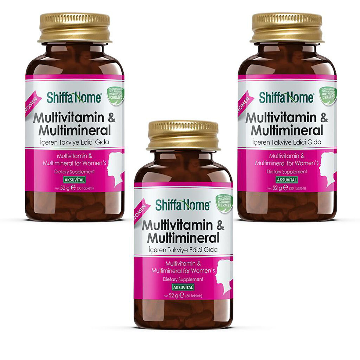 Multivitamin & Multimineral Kadın 1760 Mg 30 Tablet (3 Adet)