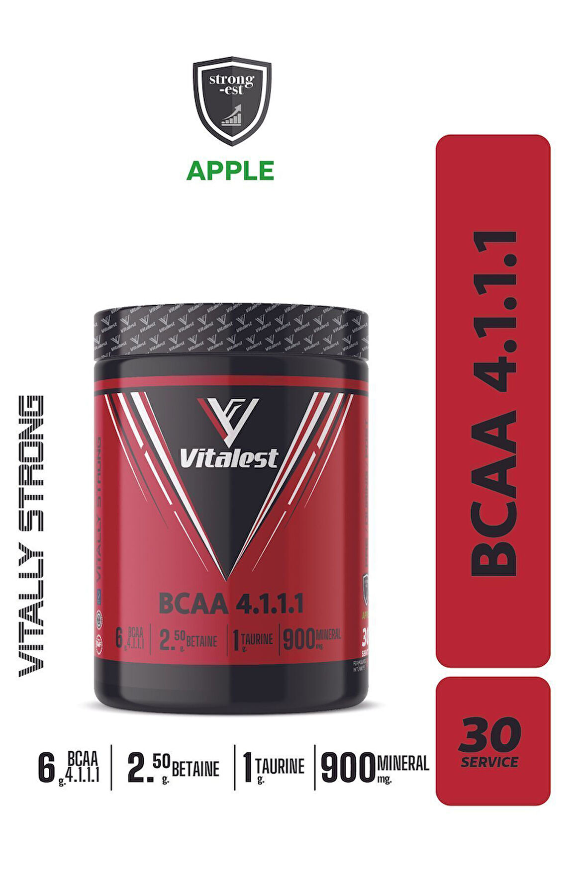 Bcaa 4.1.1 Platinium 444 Gr. - Elma Aromalı