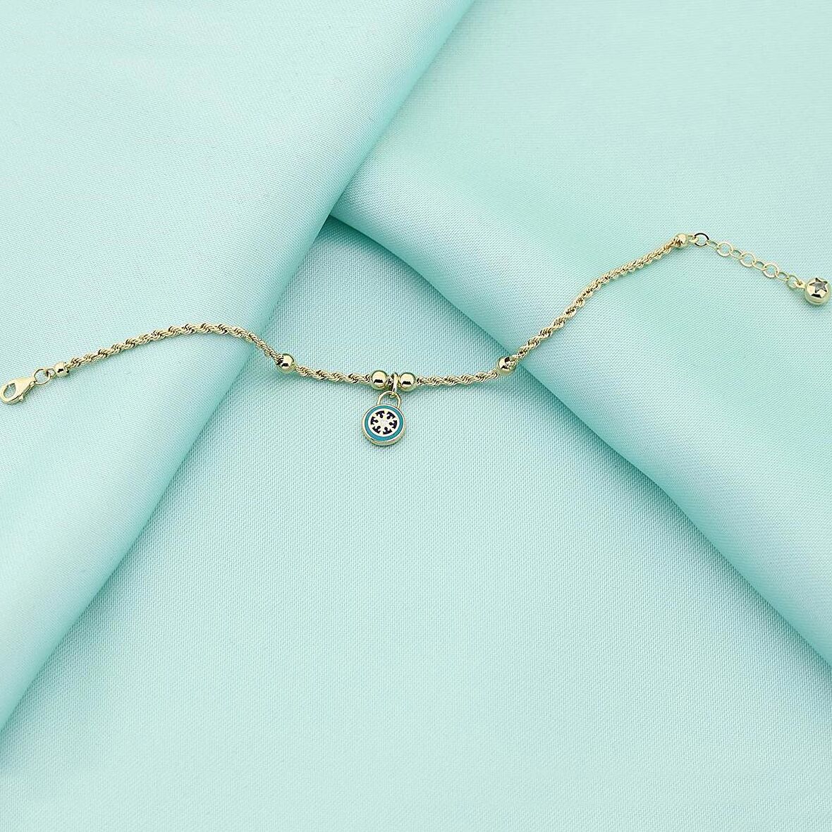 14 Ayar Altın Mineli Bileklik