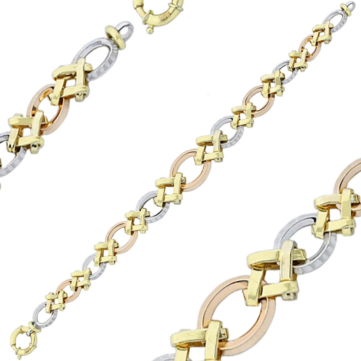 3 Renk Altın Hallow Bileklik