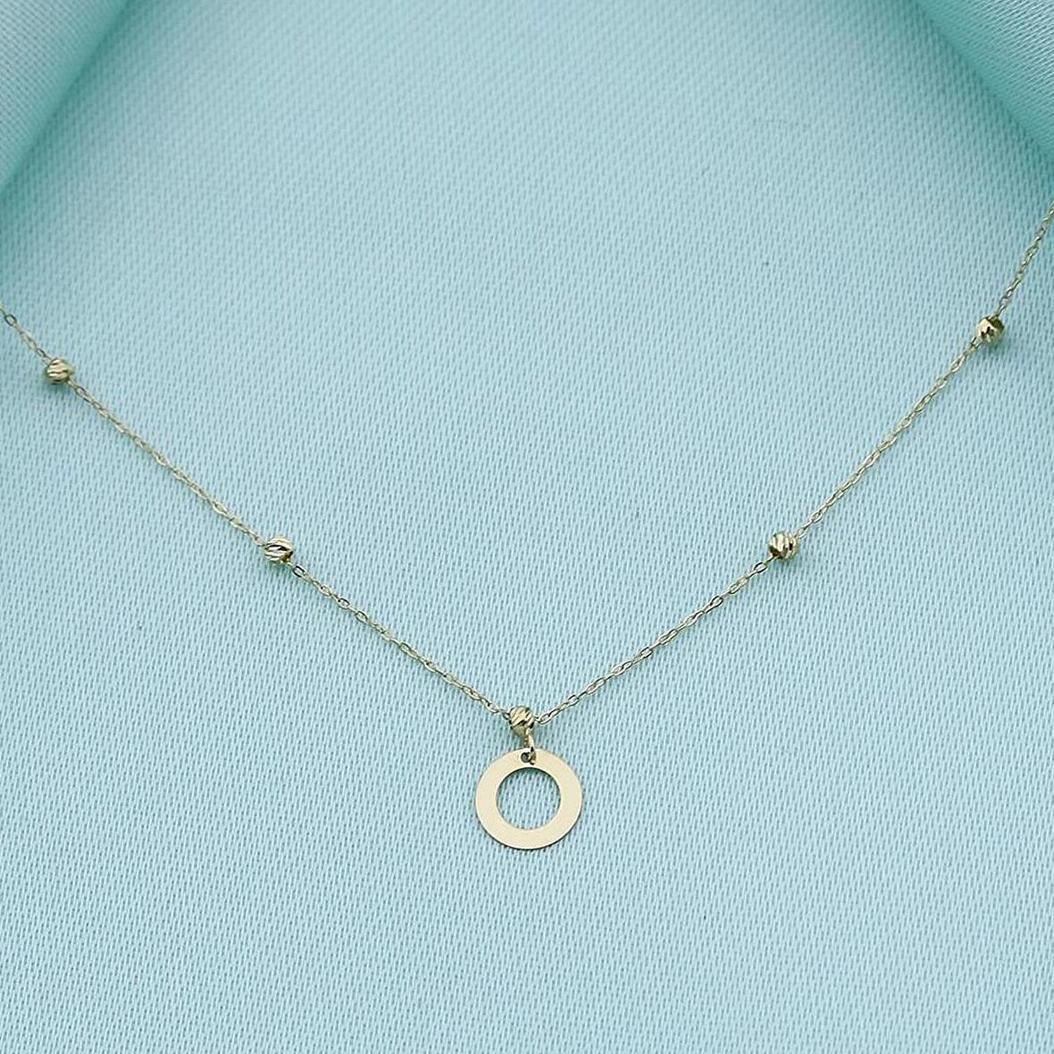 Altın Dorikalı Halka Kolye