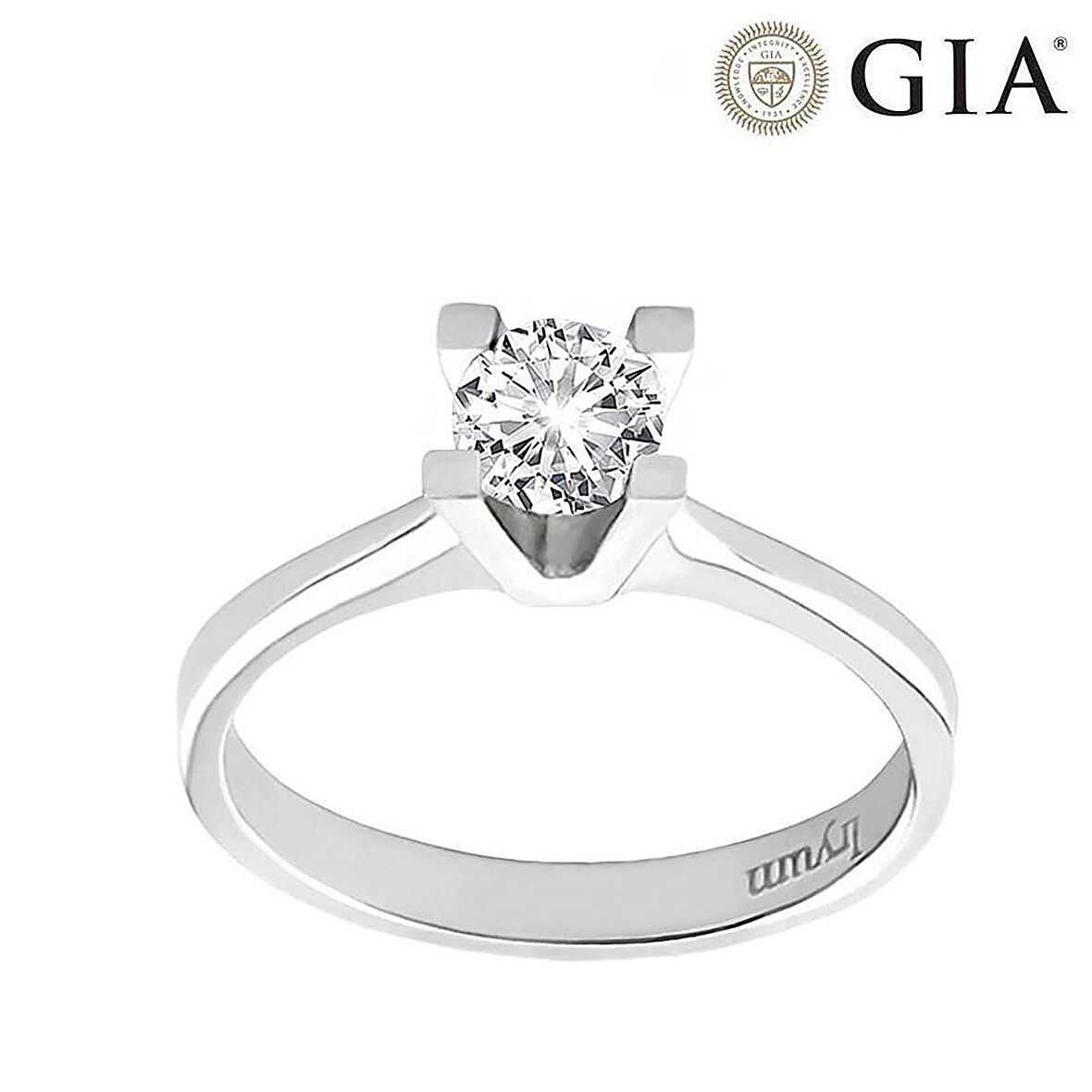 0.45 Karat D vs2 GIA Sertifikalı Pırlanta Tektaş Yüzük